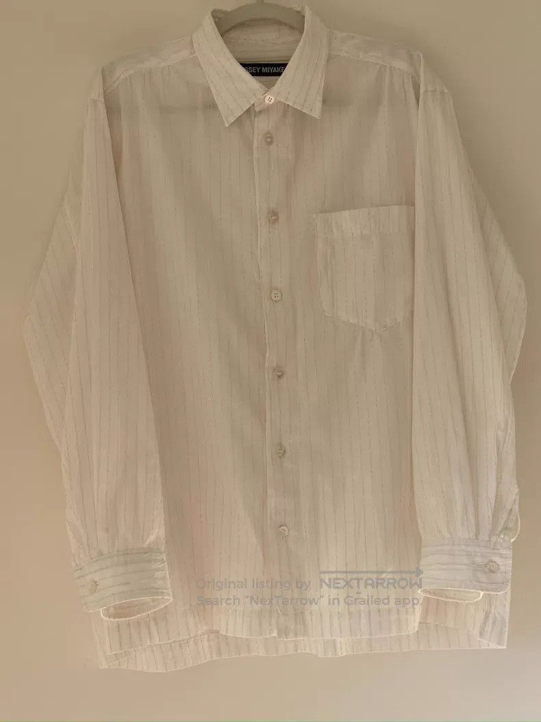 Issey Miyake Issey Miyake Hand Stitched Sashiko Pleated Shirt Size M / US 6-8 / IT 42-44 - 1 Thumbnail