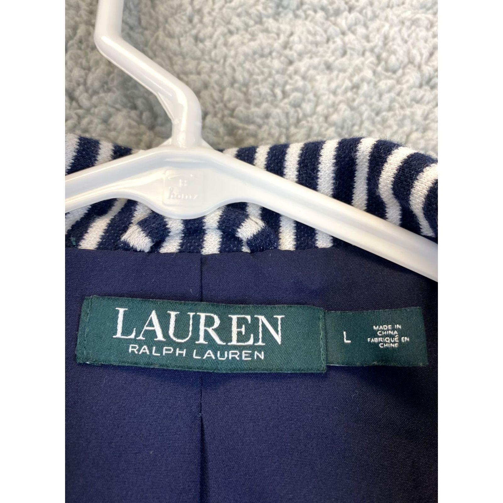 Ralph Lauren Ralph Lauren Blazer Jacket Women L Striped Button Lined 3/4 Sleeve Black White Peter Pan Collar Size L / US 10 / IT 46 - 5 Thumbnail