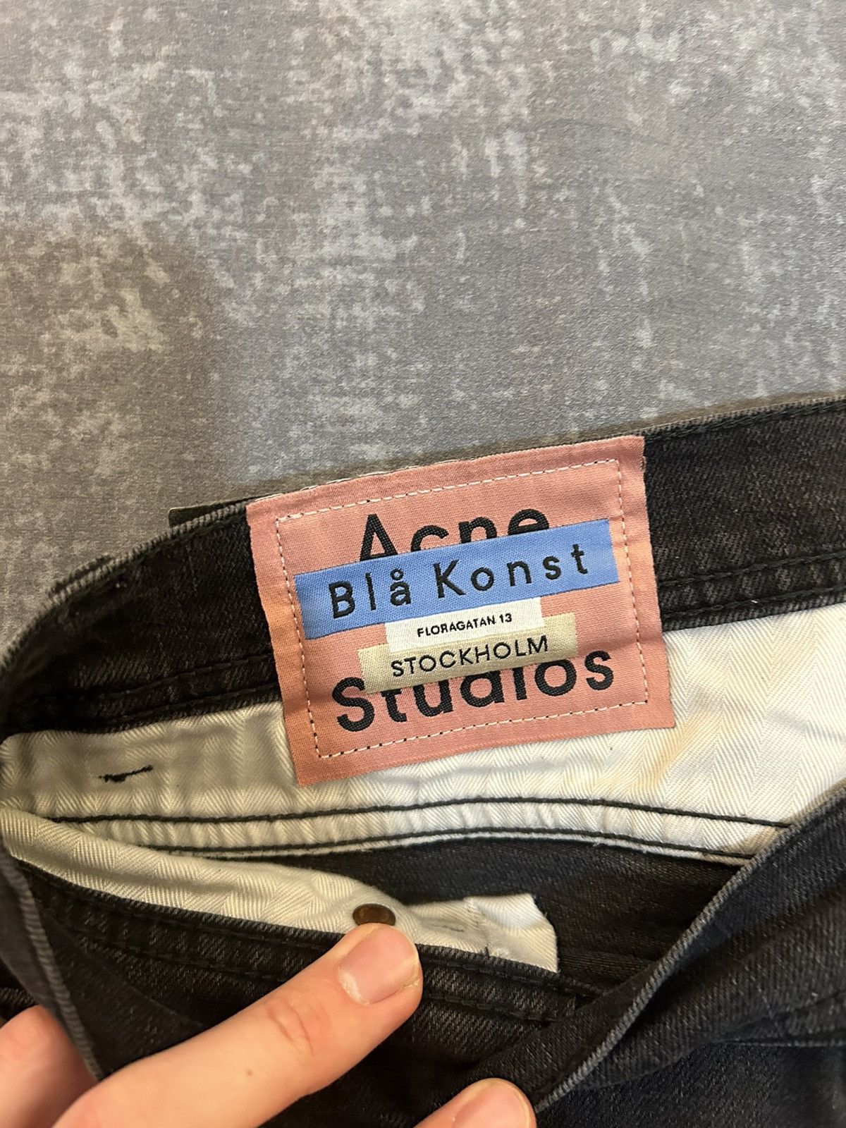 Acne Studios Biå Konst North used black denim back patch Acne Studios Size US 32 / EU 48 - 2 Thumbnail