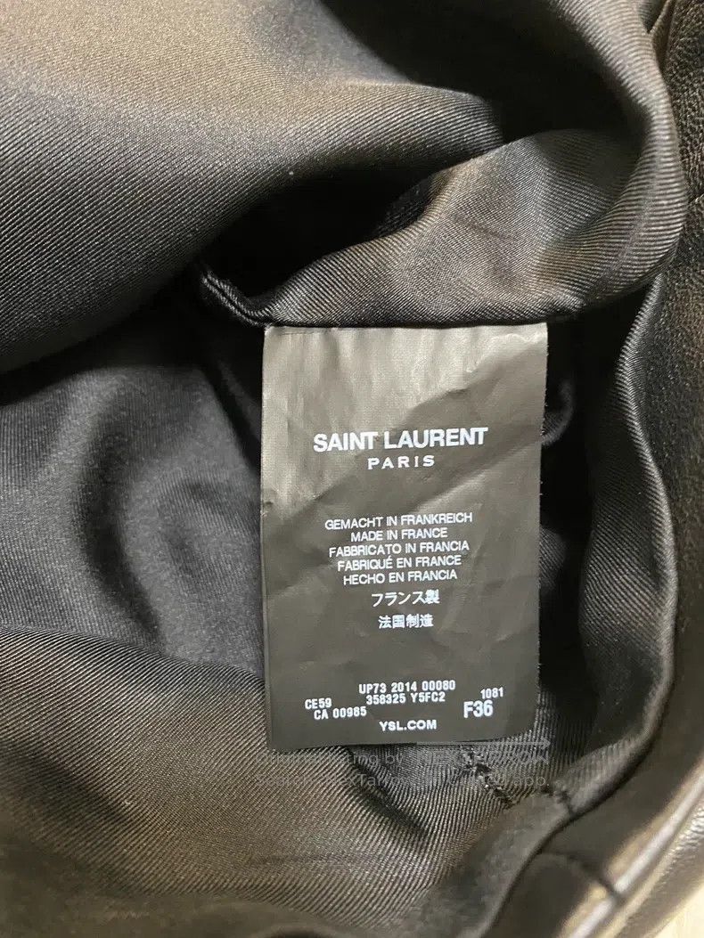 Saint Laurent Paris Saint Laurent Paris size F36 Leather Skirt Size 25" / US 0 / IT 36 - 3 Thumbnail