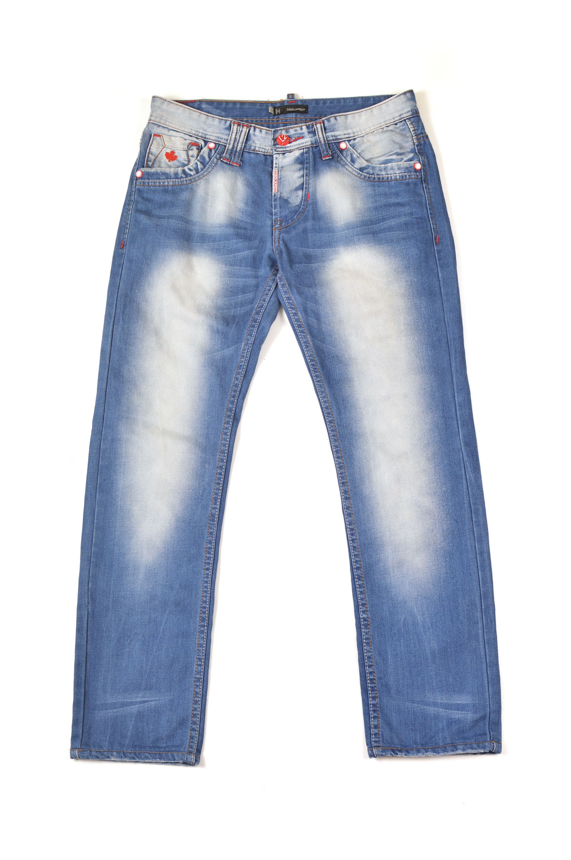 Dsquared2 Dsquared2 74 LA263 Vintage Straight Leg Denim Jeans Size US 31 - 1 Thumbnail