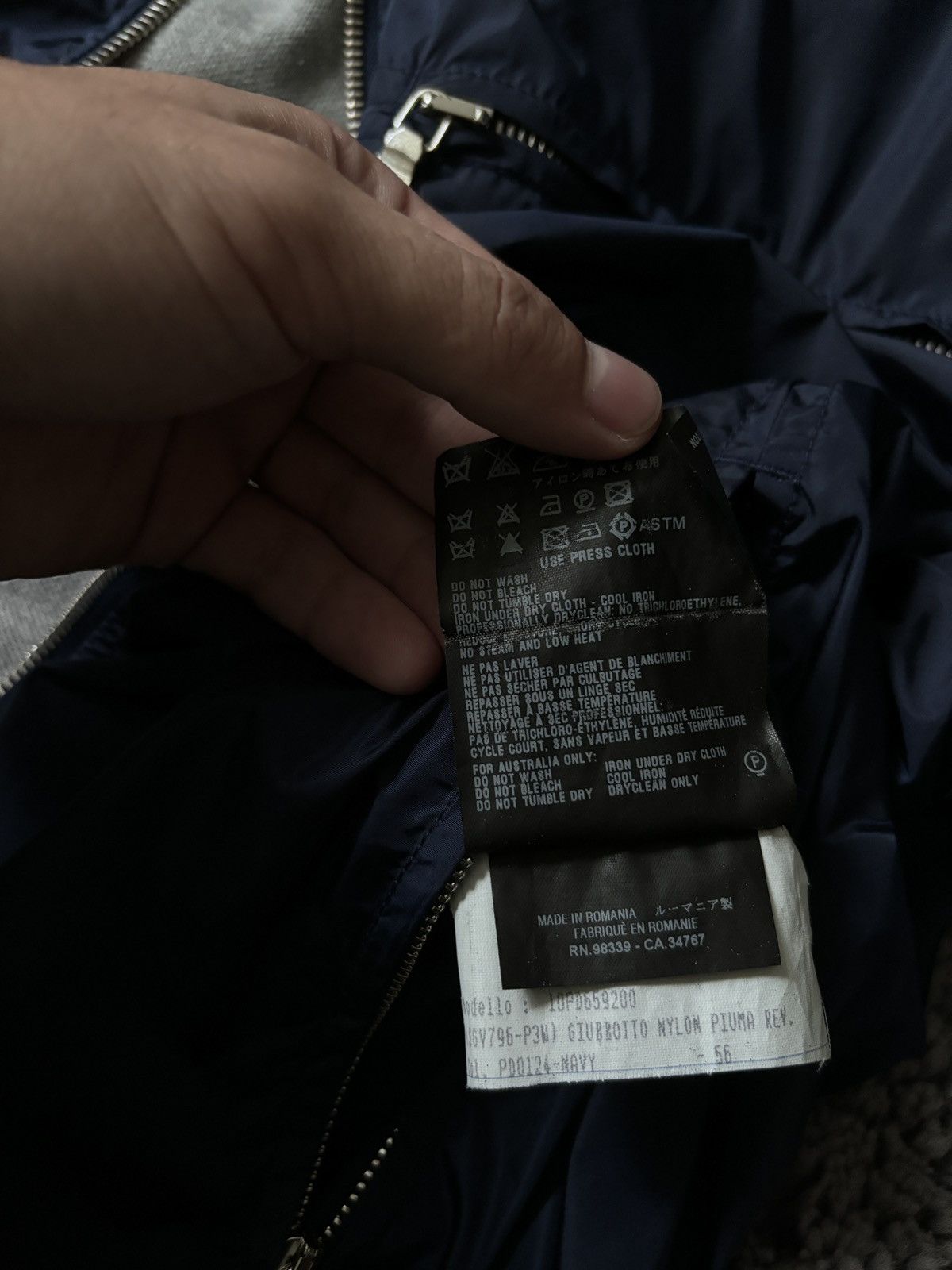 Prada × Vintage Prada jacket vintage red tab double side nylon blue bomvers Size US L / EU 52-54 / 3 - 16 Thumbnail