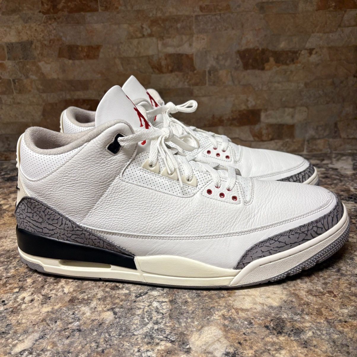 Jordan Brand Nike Air Jordan Retro 3 White Cement Reimagined Size 18 Size US 15 / EU 48 - 4 Thumbnail