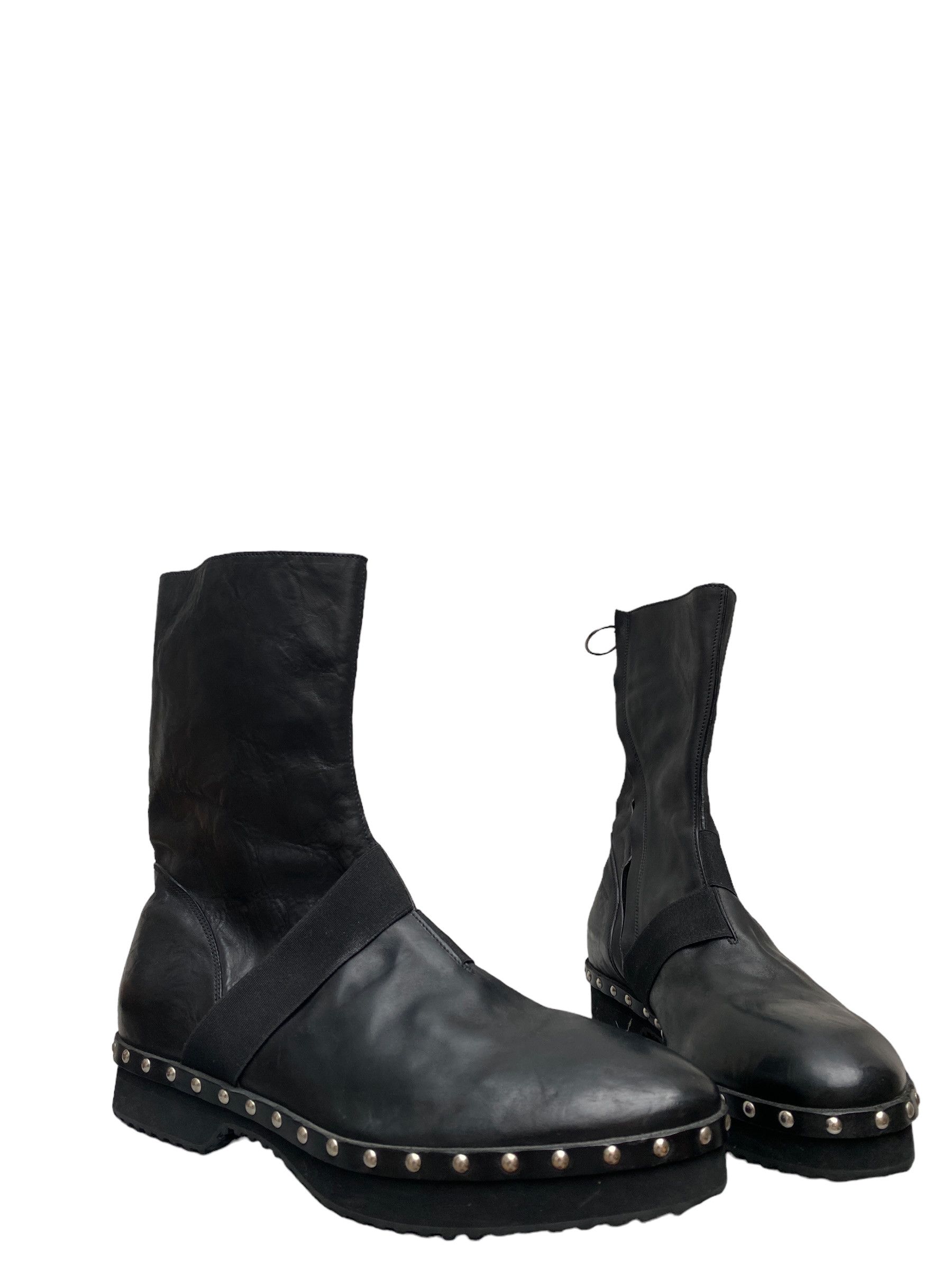 Premiata Black Leather Strap Studded boots Size US 10 / EU 43 - 2 Thumbnail