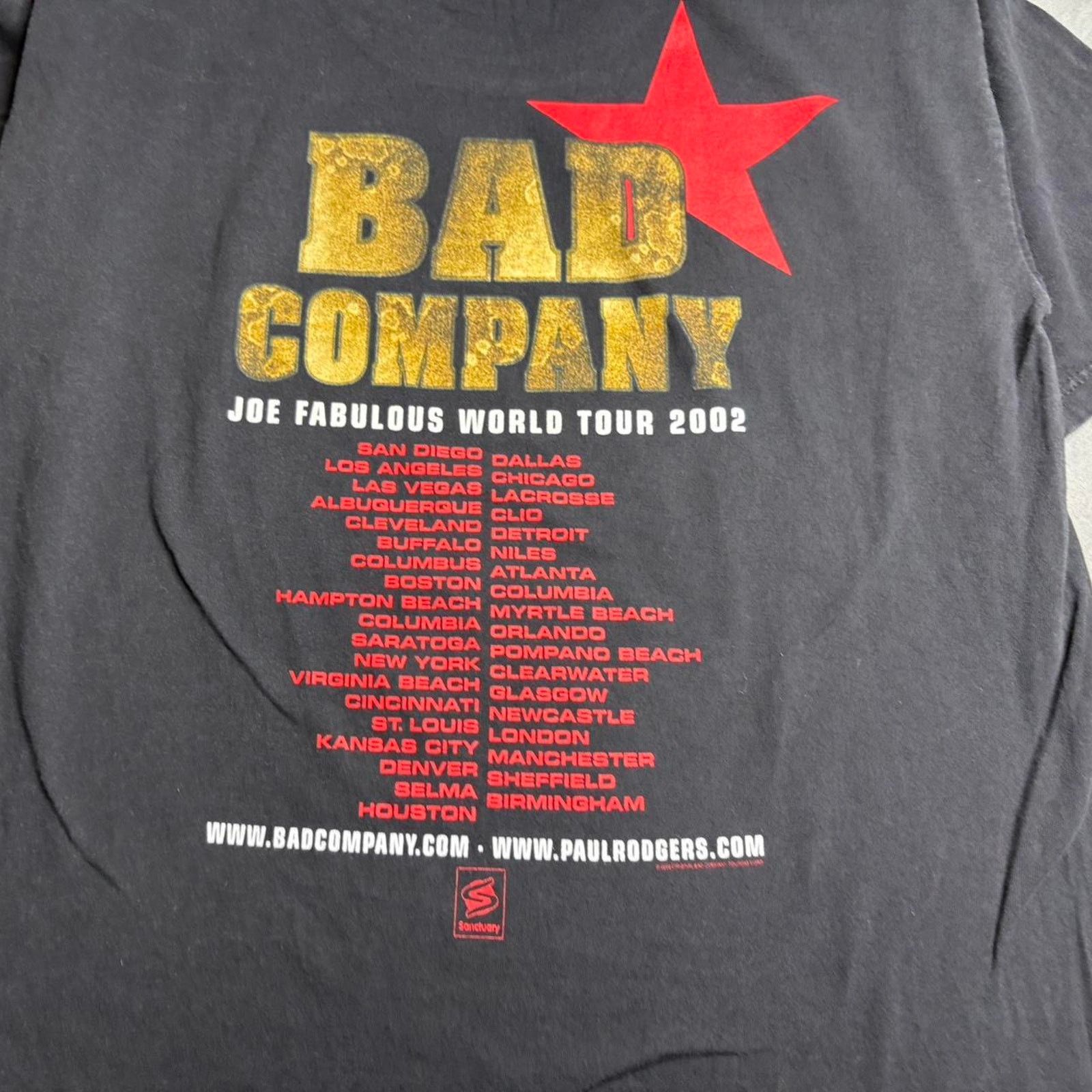 Other Vintage shirt bad company joe fabulous world tour 2002 xl Size US XL / EU 56 / 4 - 3 Thumbnail