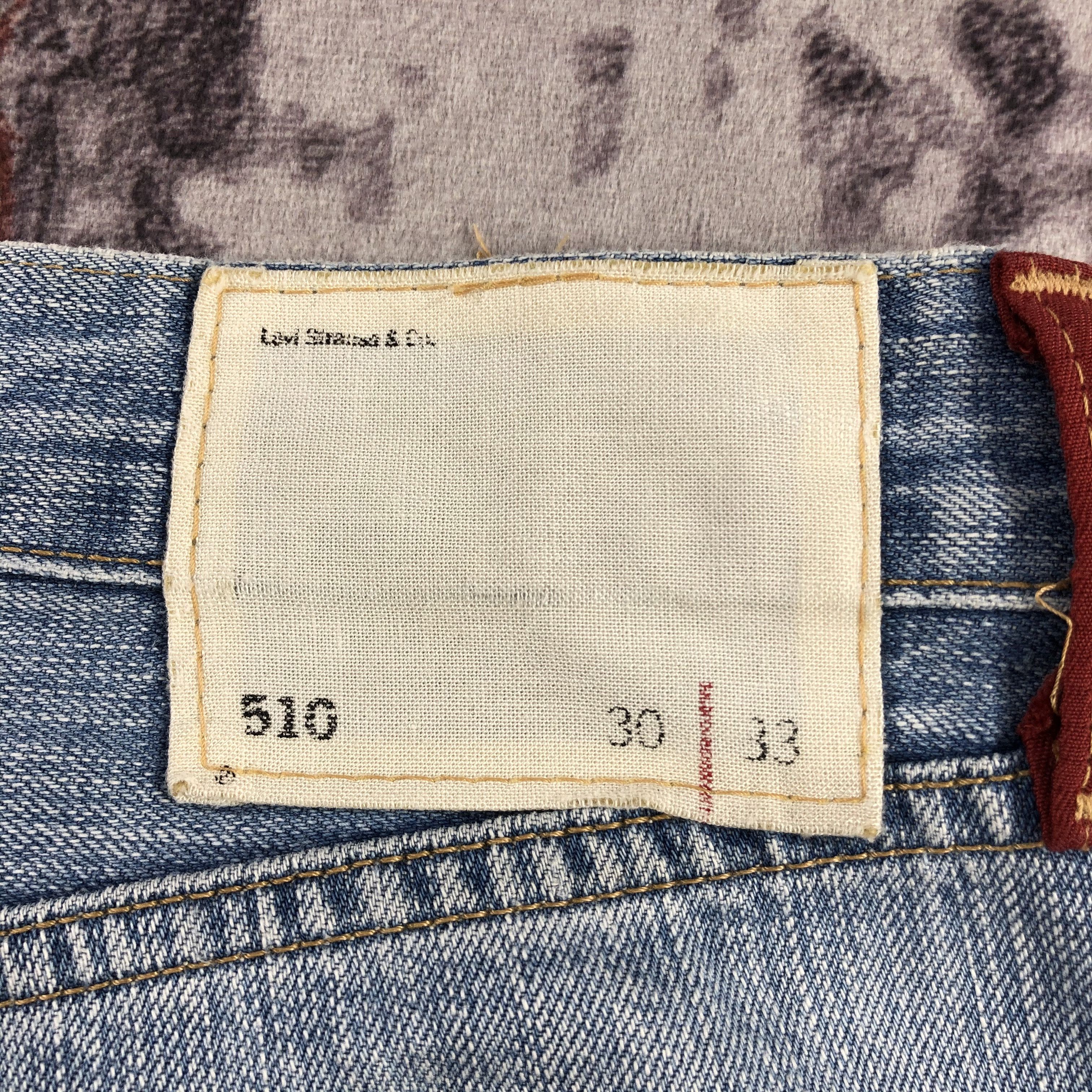 Levi's × Vintage Vintage 90s Levis 510 Redloop Jeans-JM2790 Size US 31 - 6 Thumbnail