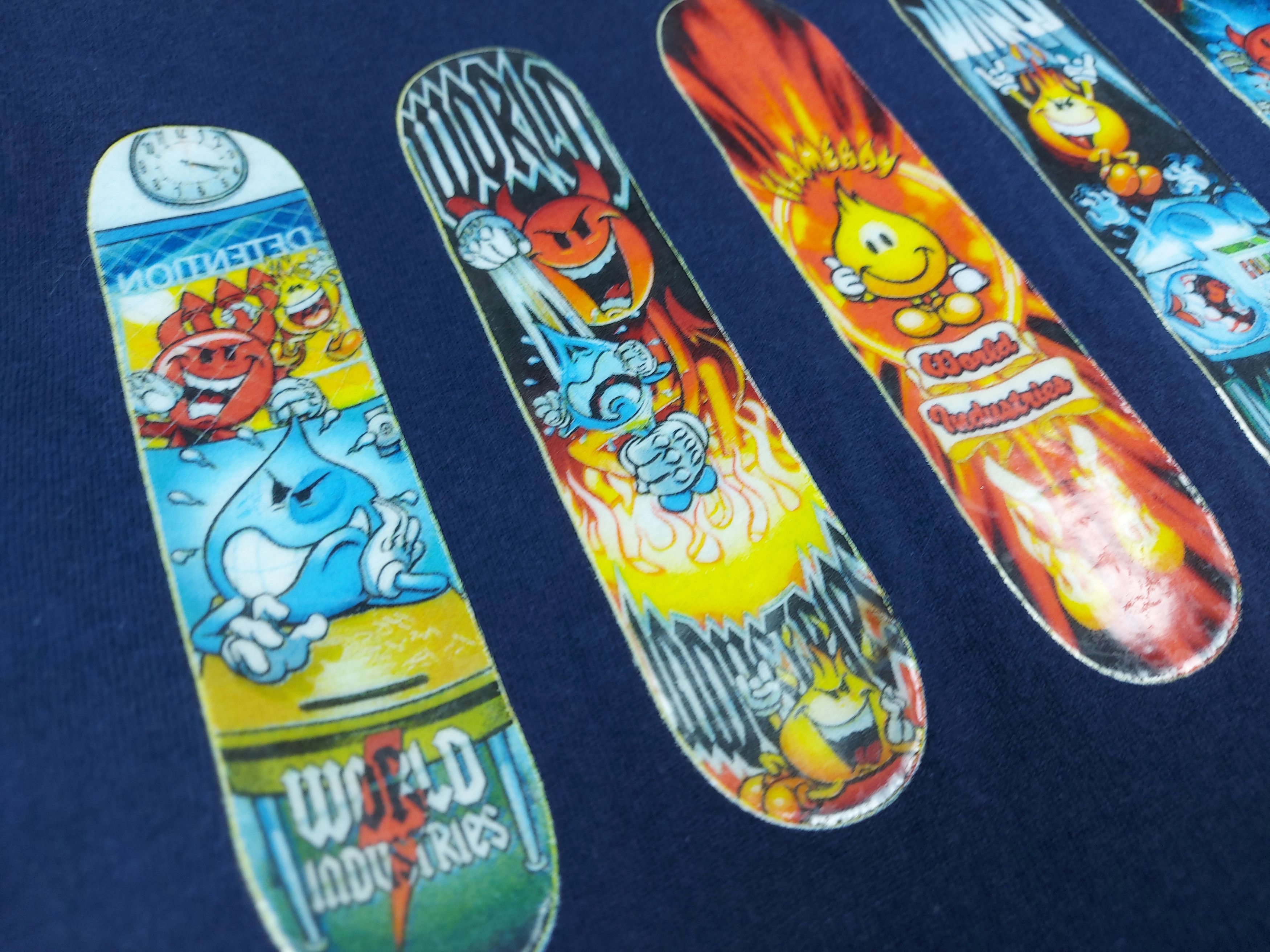 Vintage × World Industries Vintage 90s Y2K World Industries Skateboard Double-Sided TEE Size US XS / EU 42 / 0 - 5 Thumbnail