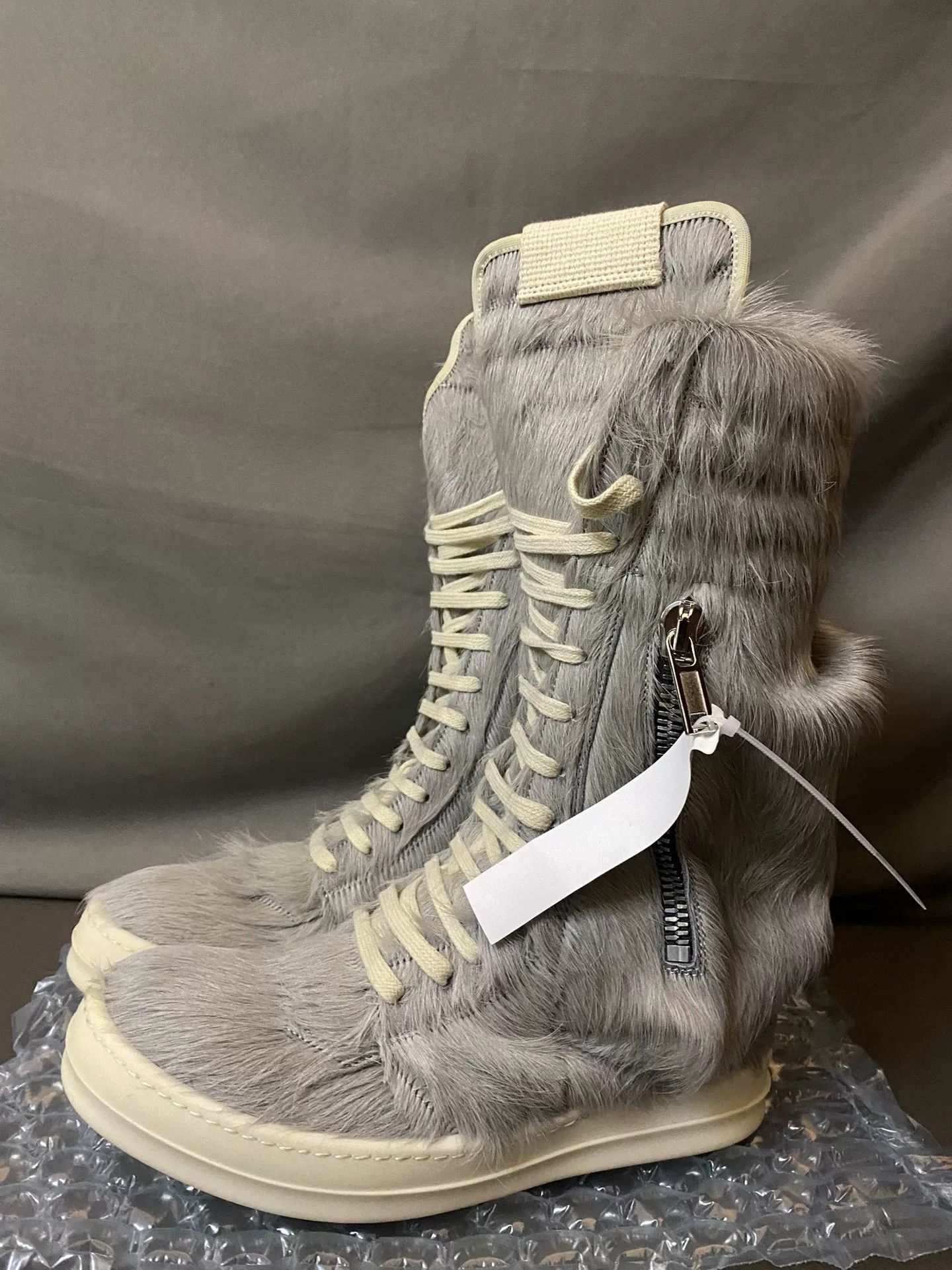 Rick Owens Rick Owens Cargo Gray Boots 36 Women Size US 6 / IT 36 - 1 Thumbnail