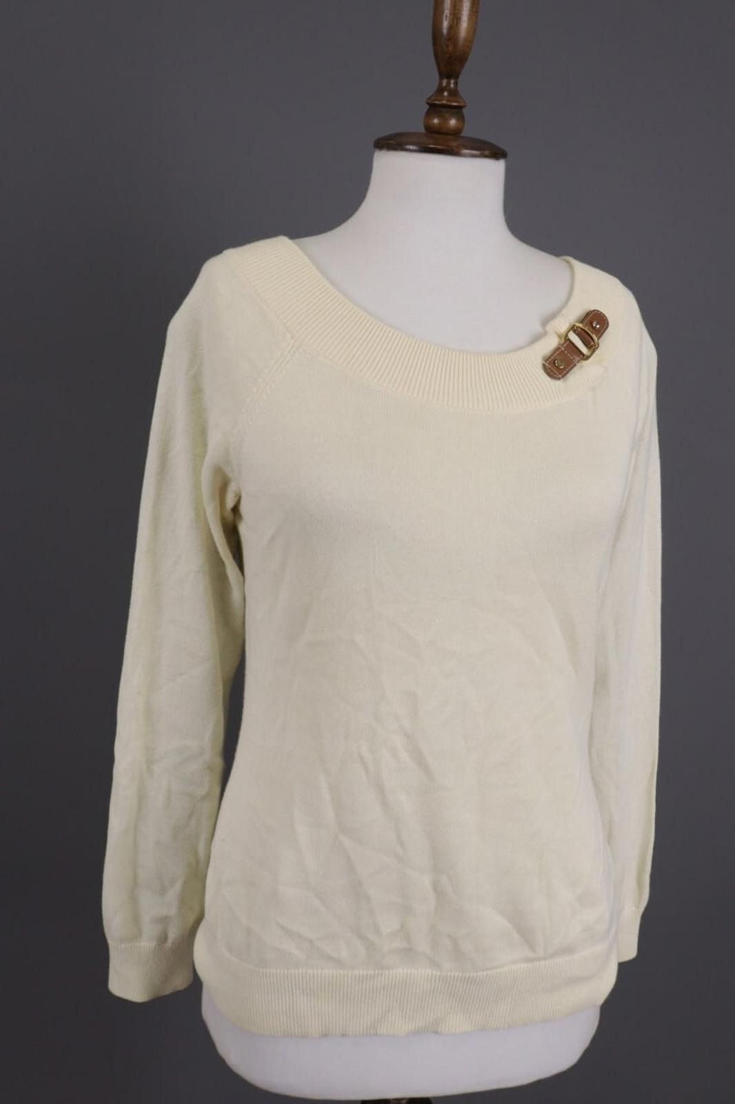 Lauren Ralph Lauren Lauren Ralph Lauren Beige Knit Pullover Sweater Size M Size M / US 6-8 / IT 42-44 - 4 Thumbnail