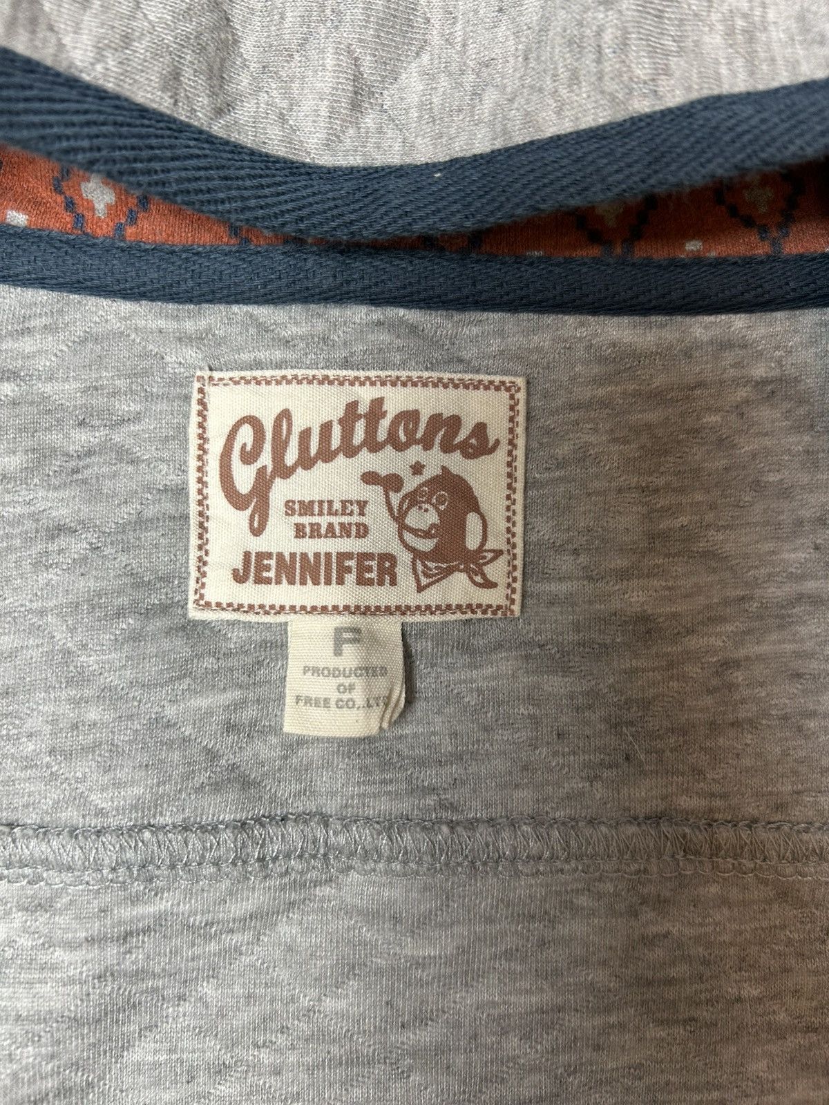 Japanese Brand GLUTTONS JENNIFER HOODIE SWEATER Size ONE SIZE - 6 Thumbnail