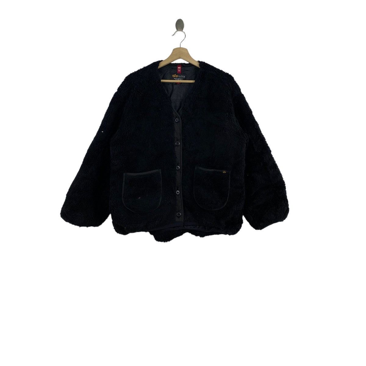 Alpha Industries Vintage ALPHA INDUSTRIES USA Deep Pile Fleece Retro Sherpa Size US M / EU 48-50 / 2 - 1 Thumbnail
