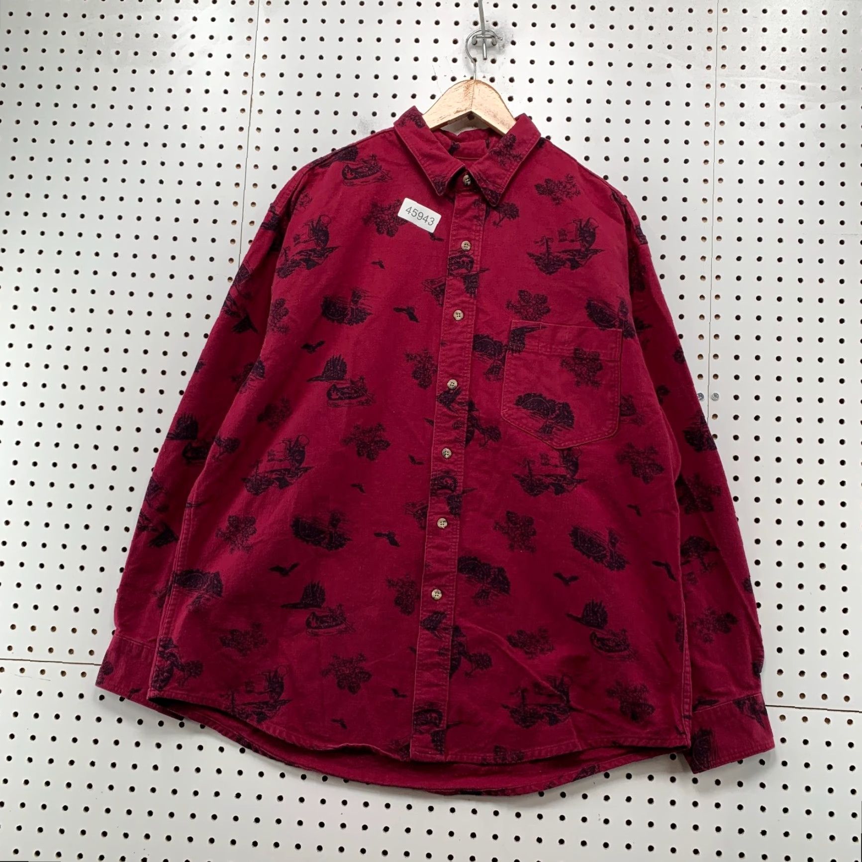 Eddie Bauer VINTAGE Eddie Bauer Button Shirt Mens XL 80s Red Fishing Hunting 90s Made USA Size US XL / EU 56 / 4 - 2 Thumbnail