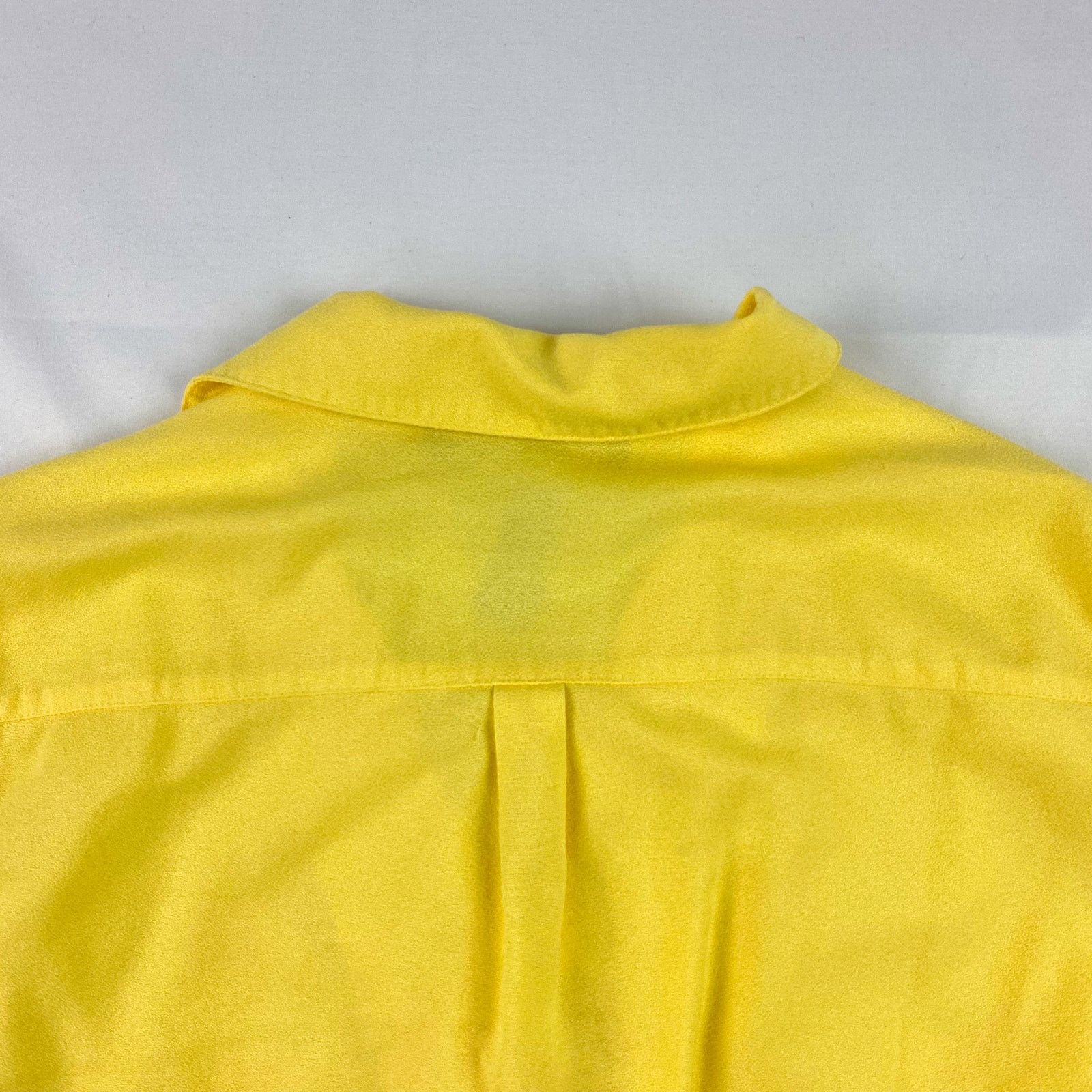 Vintage Sag Harbor Vintage Yellow Button Front Blouse Womens Small Size S / US 4 / IT 40 - 9 Thumbnail