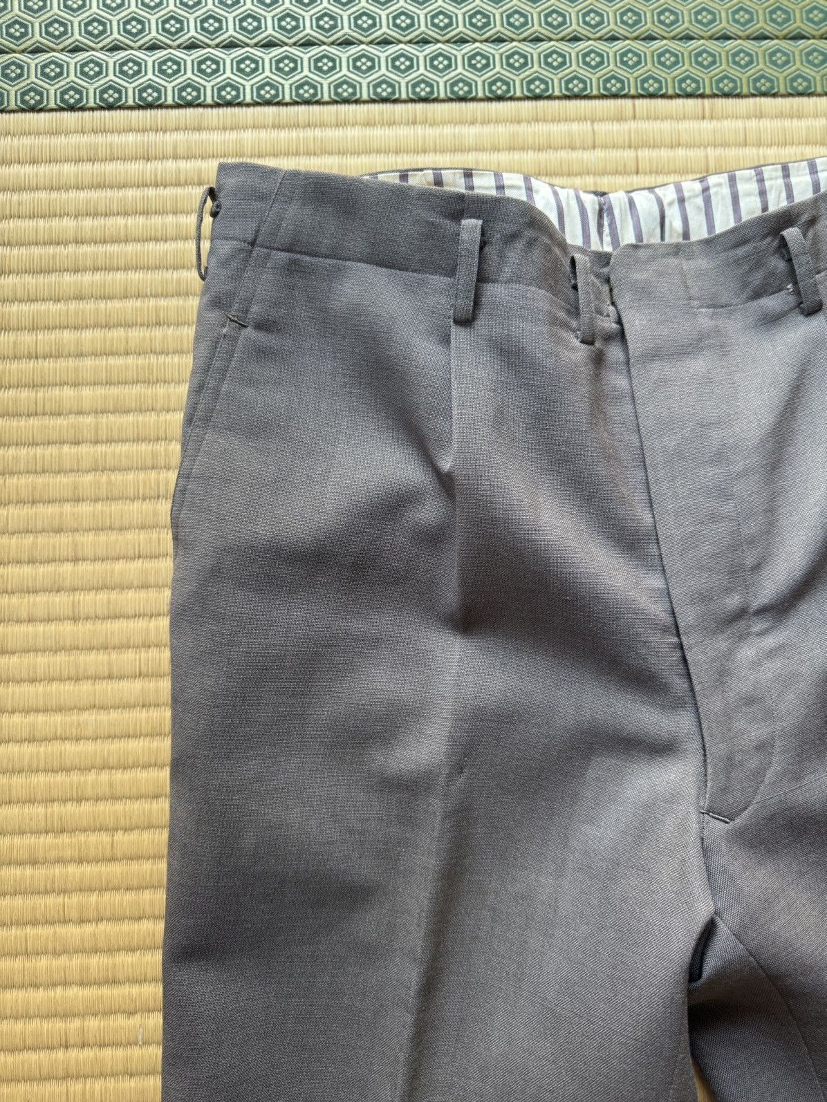 Other Spring&Summer Vintage Japanese Slacks – Luxe Wool & Mohair Size US 32 / EU 48 - 3 Thumbnail