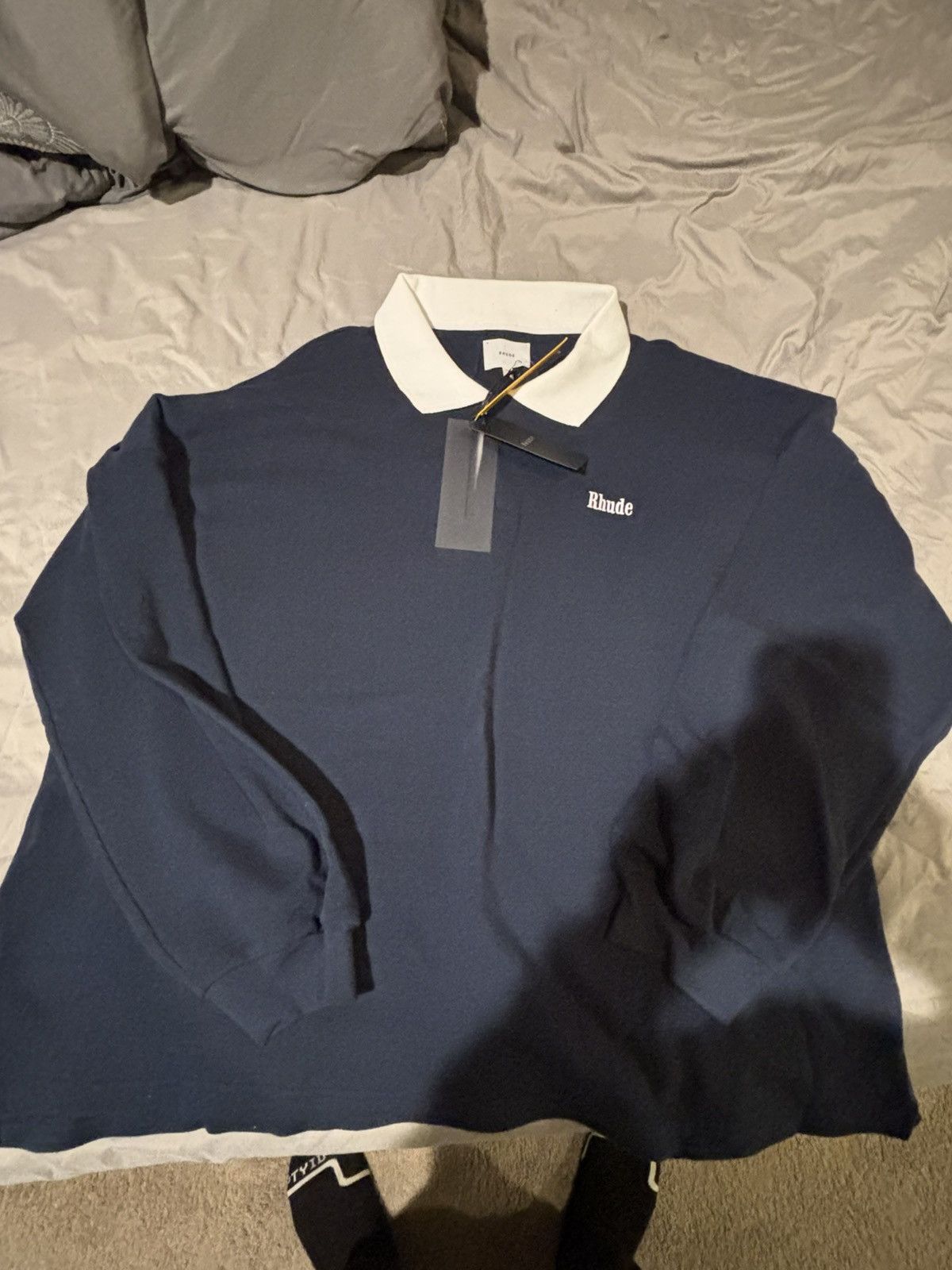 Rhude Rhude Logo Piqué Polo Shirt Size US XXL / EU 58 / 5 - 2 Thumbnail