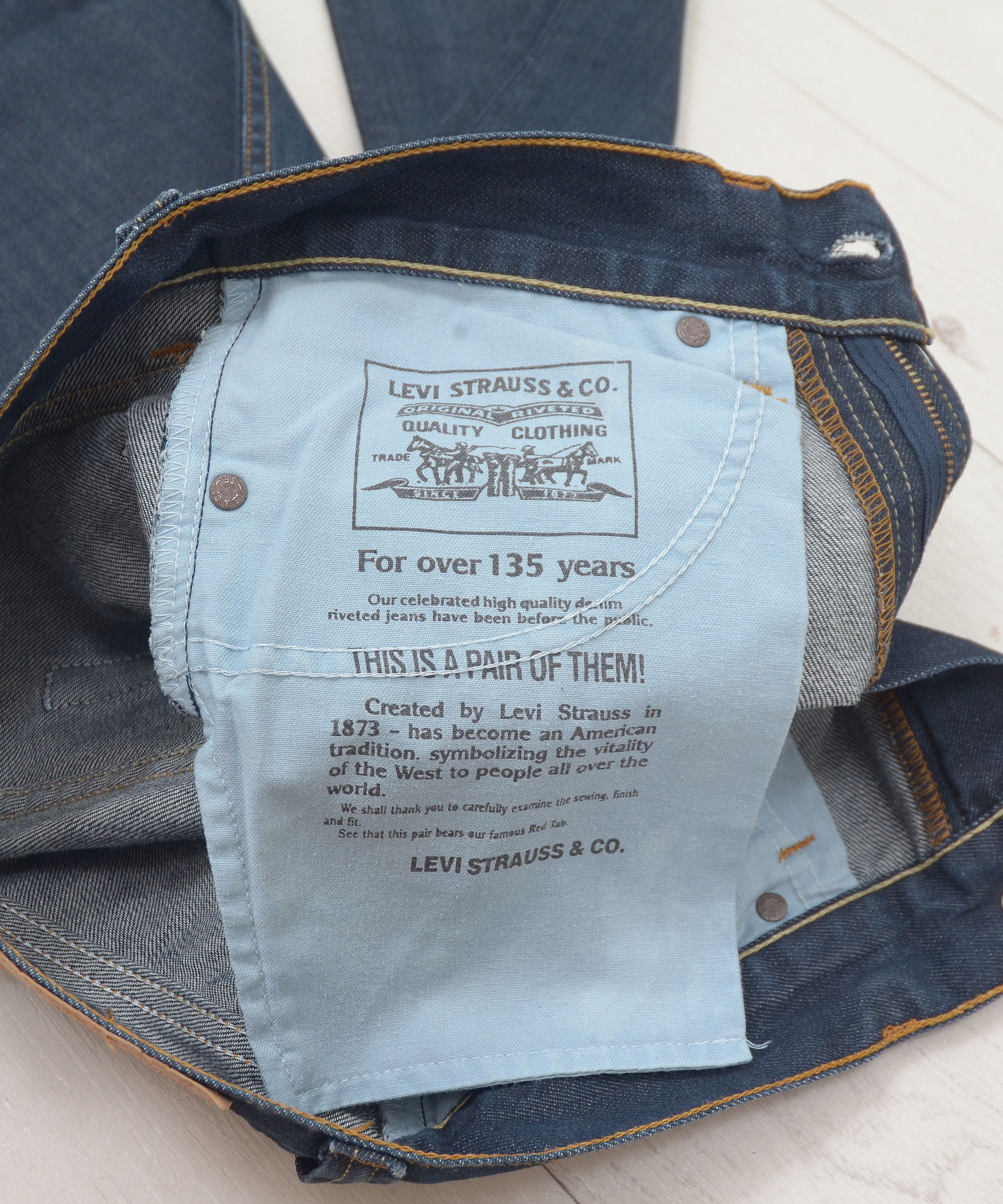 Jean × Levi's × Vintage Y2k Denim Levis 506 Jeans Vintage Y2k Man Baggy Dark Blue Size US 30 / EU 46 - 11 Thumbnail