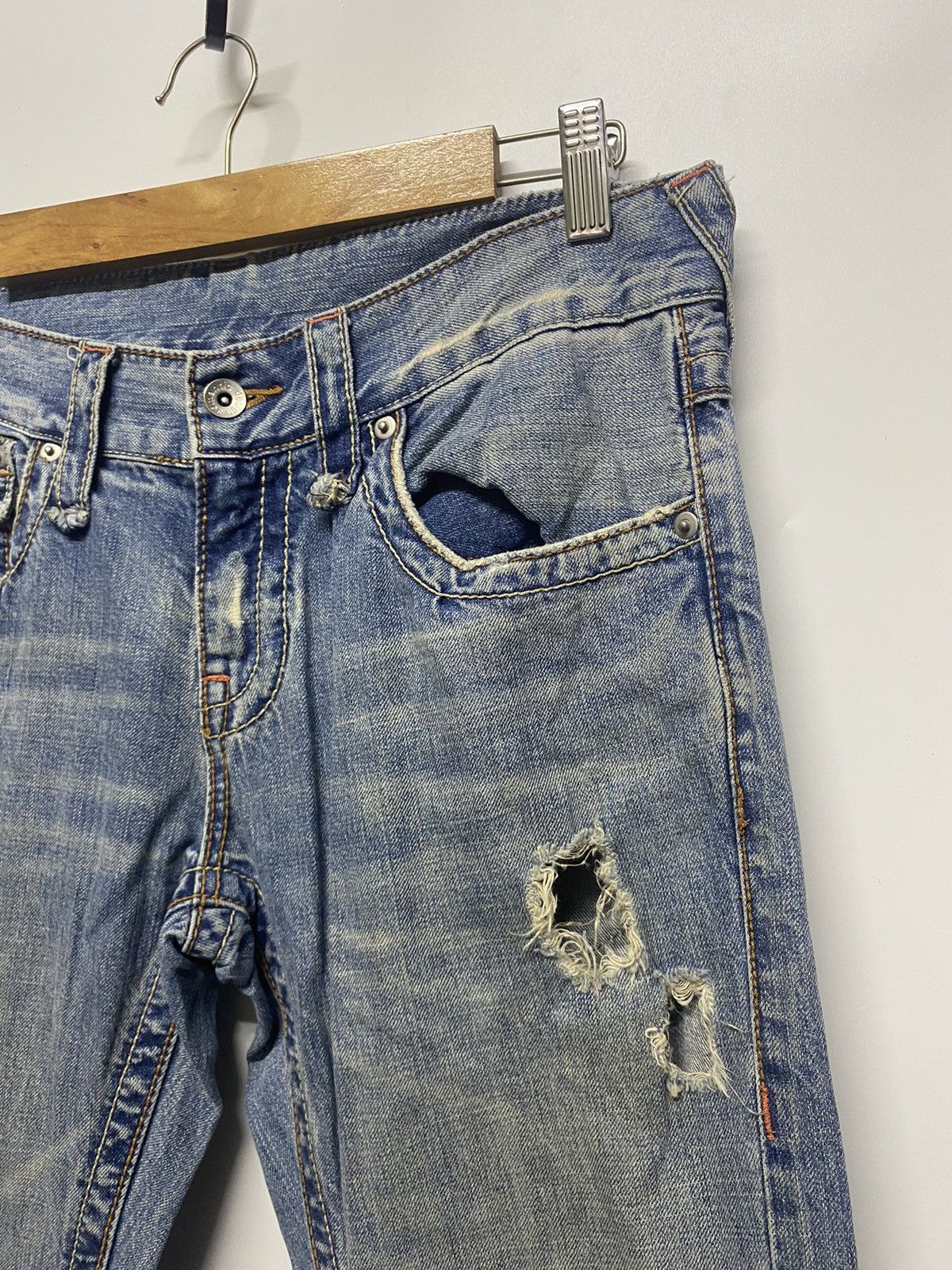 If Six Was Nine × semanticdesign Semantic Design Japan Distressed Goth Denim Jeans Size US 32 / EU 48 - 8 Thumbnail