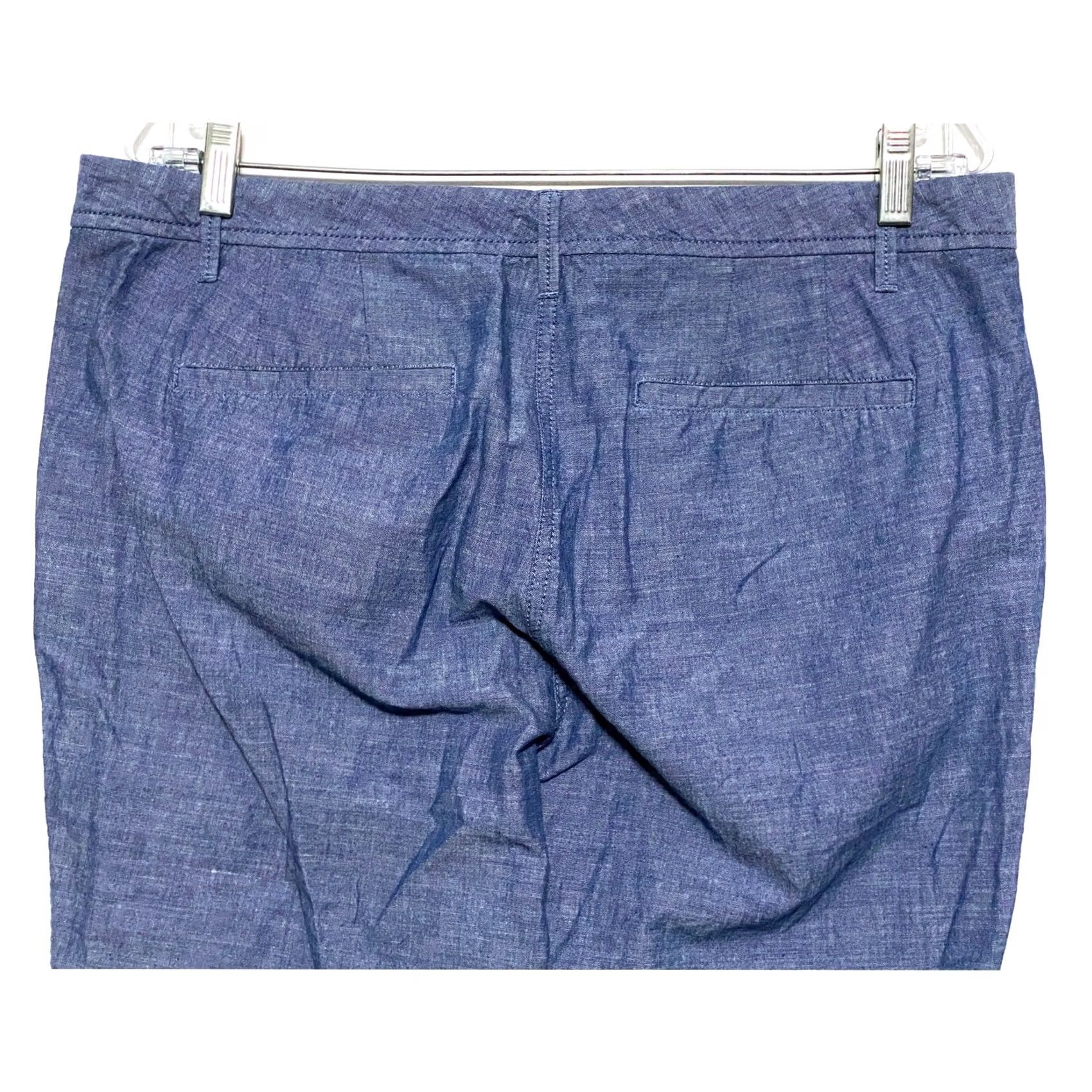 Talbots Talbots Pants Womens 12 Blue Girlfriend Chino Chambray Coastal Classic Minimalist Chic Size 34" / US 12 / IT 48 - 6 Thumbnail