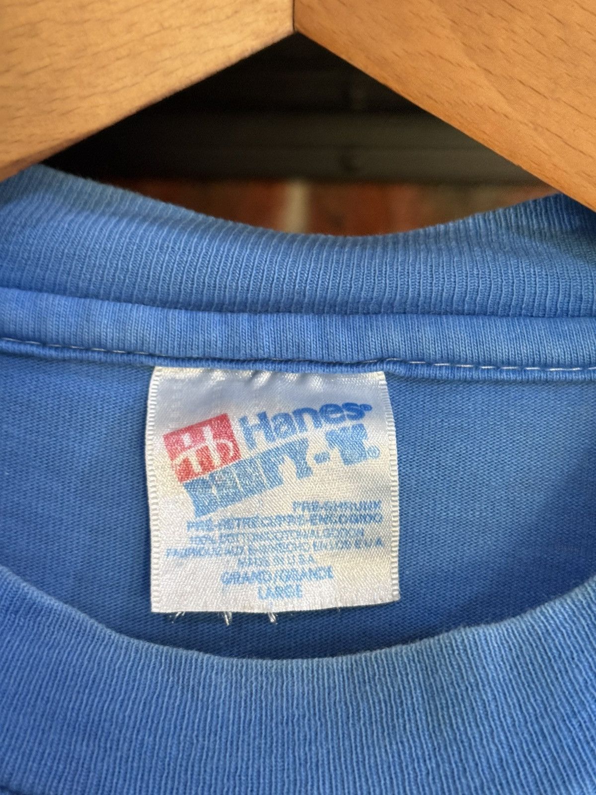 Grateful Dead × Hanes × Vintage Vintage 90s Bear Single Stitches Faded Tee Size US L / EU 52-54 / 3 - 5 Thumbnail