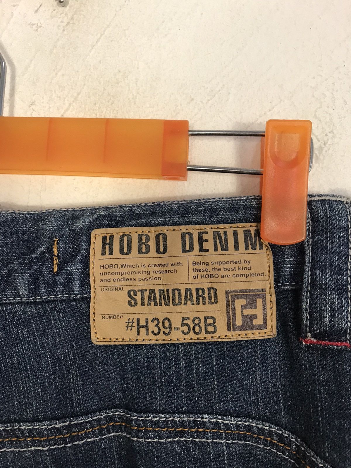Japanese Brand Hobo Denim Standard Multipocket Cargo Indigo Straight Cut Size US 28 / EU 44 - 9 Thumbnail