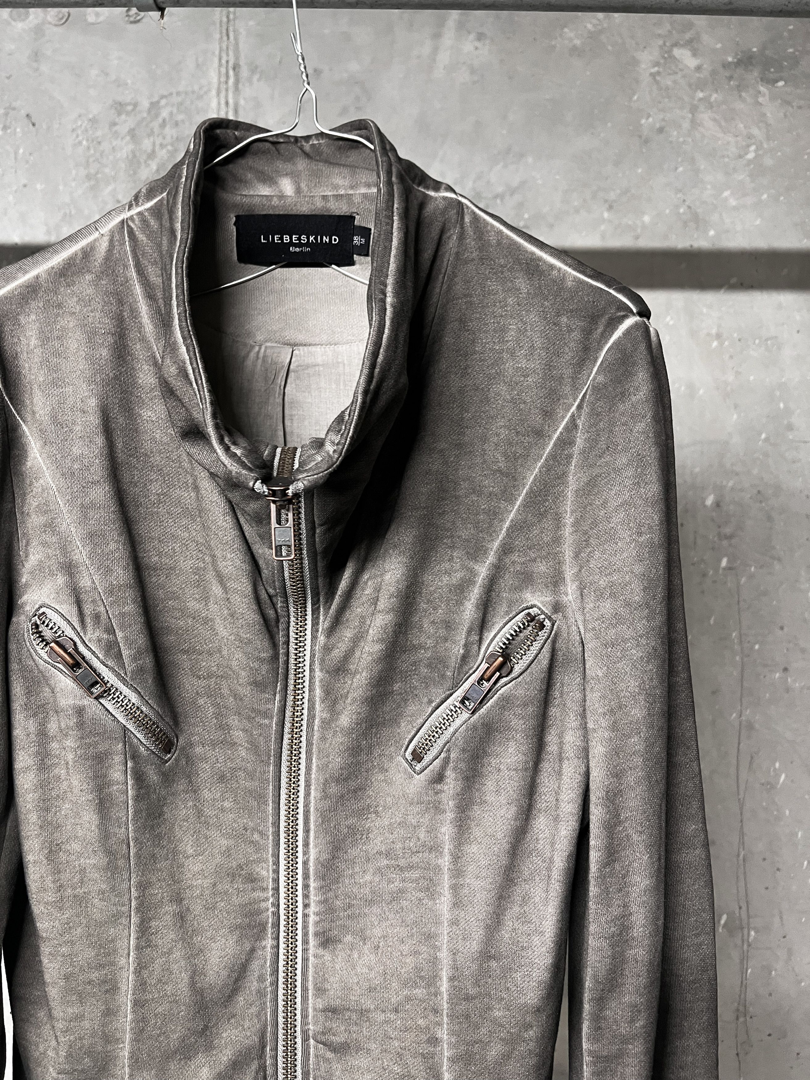 LIEBESKIND BERLIN Liebeskind berlin washed grey industrial zip jacket Size US M / EU 48-50 / 2 - 2 Thumbnail