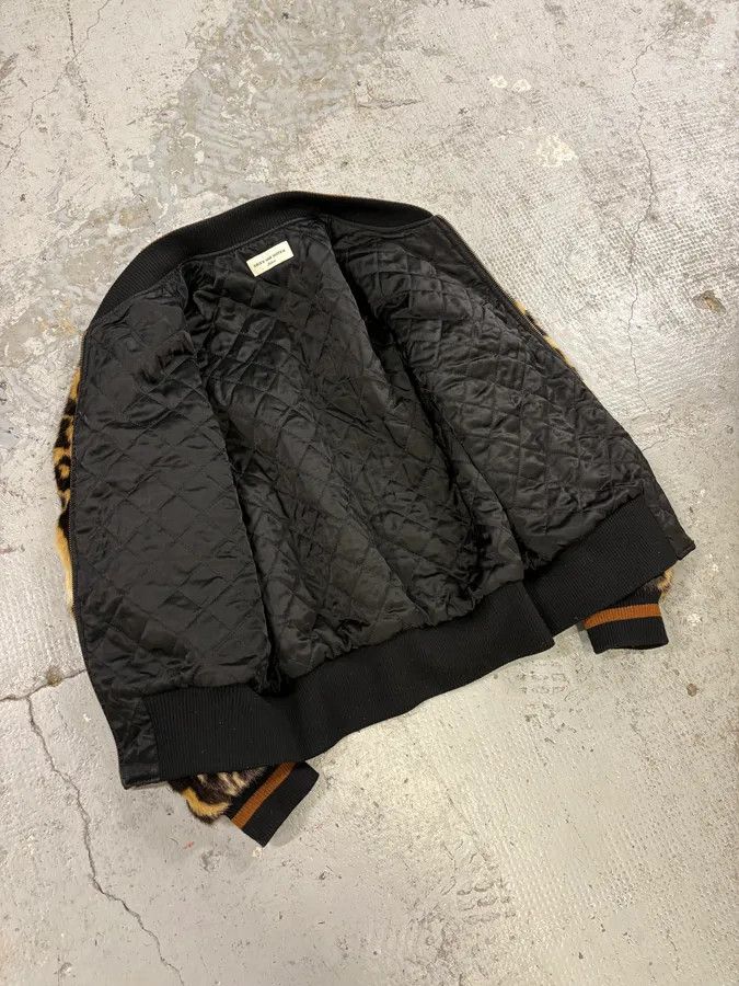 Dries Van Noten Dries Van Noten Hybrid Leopard Camel Bomber Jacket Size XS / US 0-2 / IT 36-38 - 7 Thumbnail