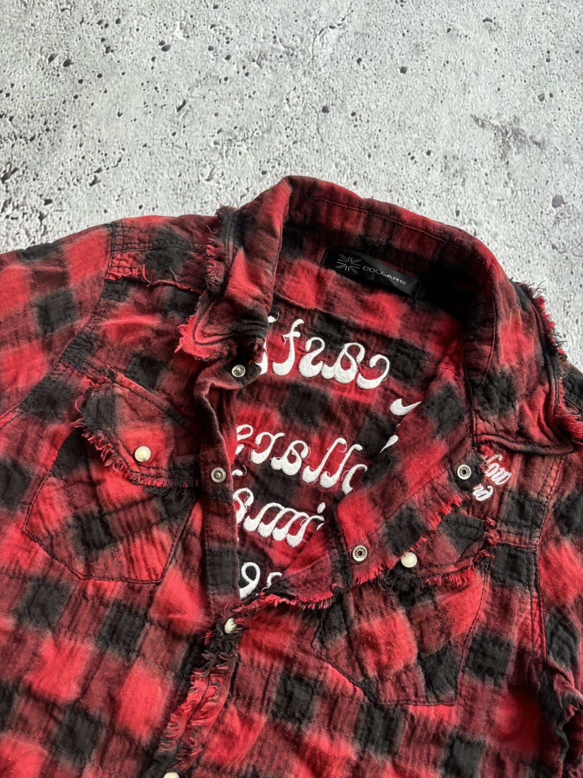 Tornado Mart Y2k collars distressed punk style shirt Size US M / EU 48-50 / 2 - 6 Thumbnail
