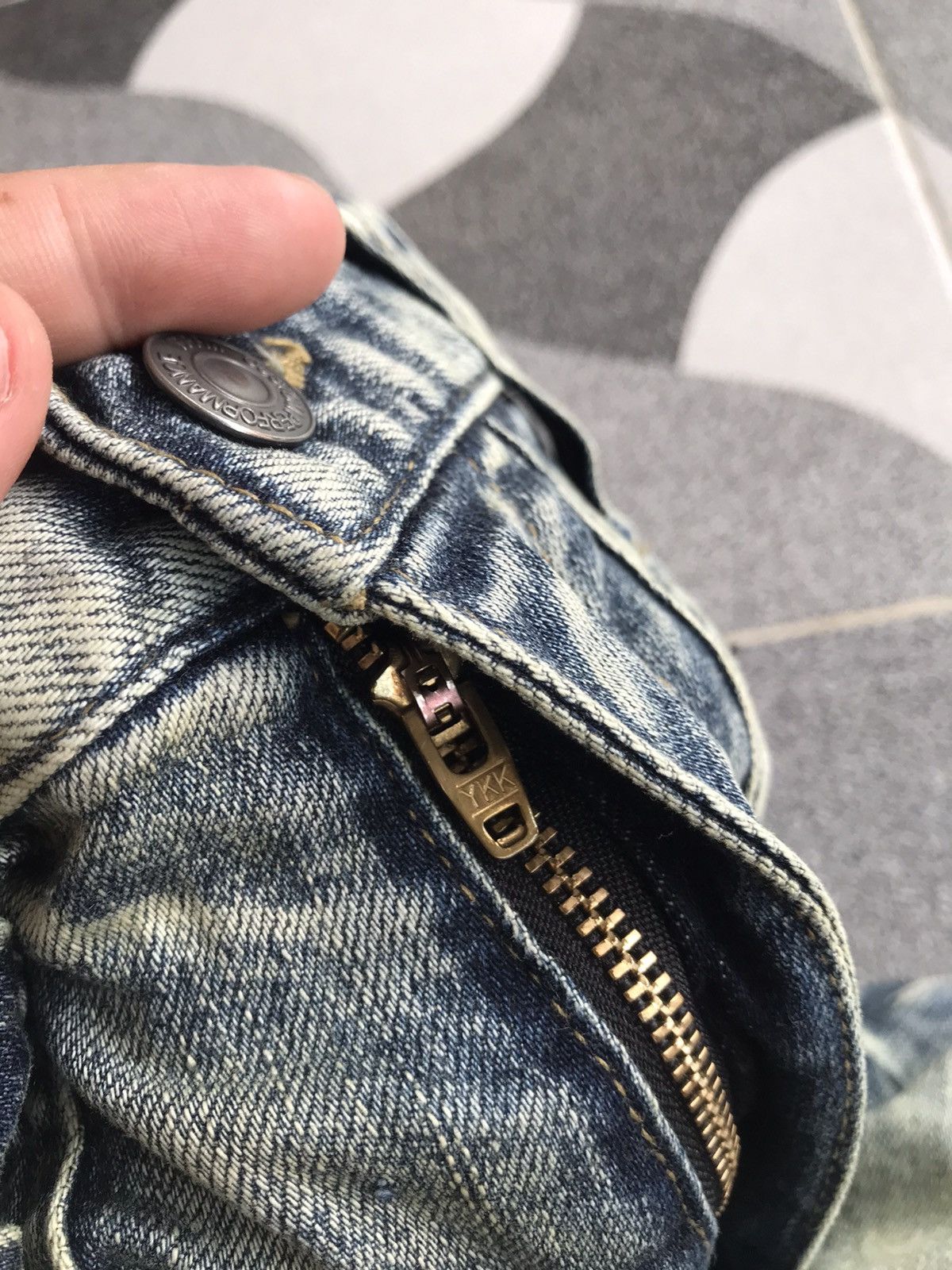 If Six Was Nine × Japanese Brand × PPFM PPFM Curved Washed Denim Size US 32 / EU 48 - 12 Thumbnail
