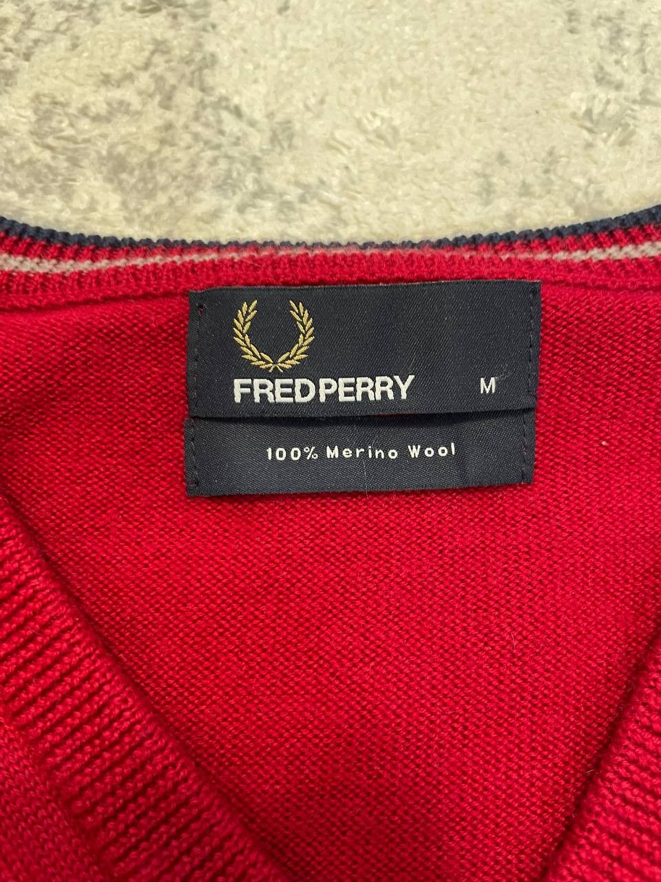 Fred Perry Fred Perry Merino Wool Sweater Laurel Wreath Logo Jumper Men Size US M / EU 48-50 / 2 - 12 Thumbnail