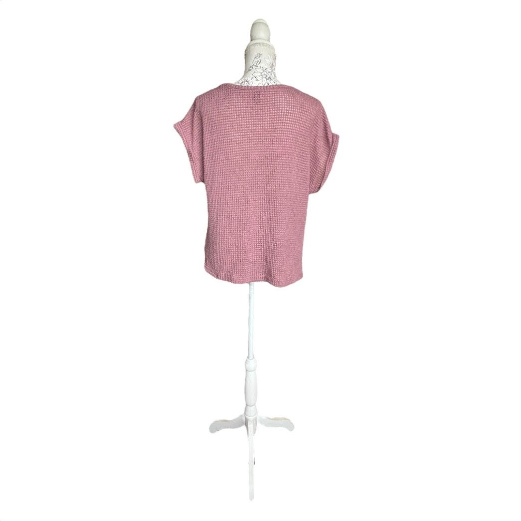 Other Emery Rose Waffle Knit Pullover Top Dusty Rose XL Size XL / US 12-14 / IT 48-50 - 5 Thumbnail