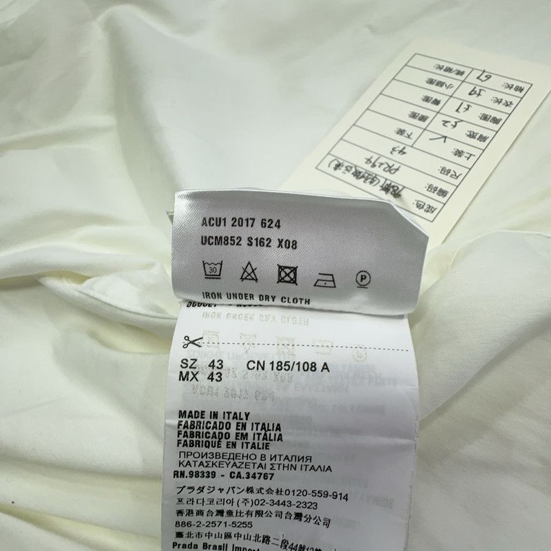 Prada Prada White Long Sleeve Pocket Shirt-2506 Size US S / EU 44-46 / 1 - 3 Thumbnail