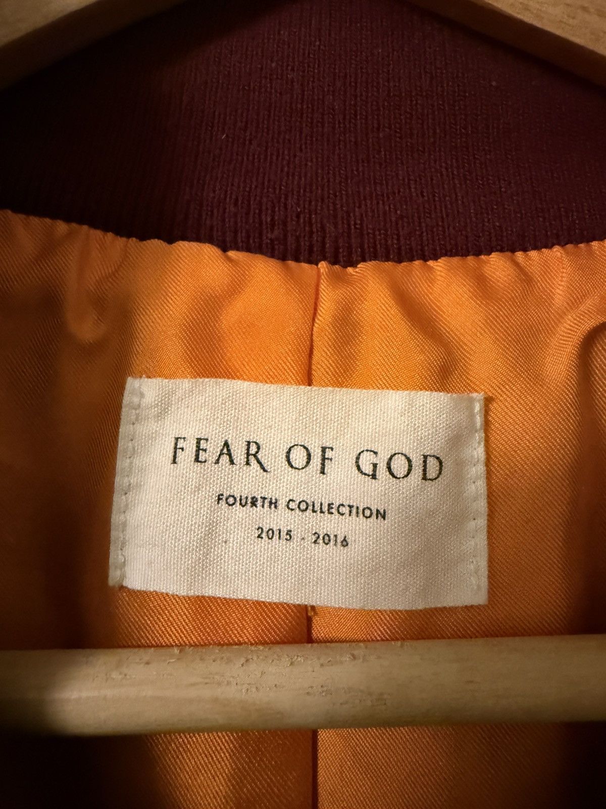 Fear of God Fear of God 4th Collection Merlot Bomber Jacket Silk Size M Size US M / EU 48-50 / 2 - 3 Thumbnail