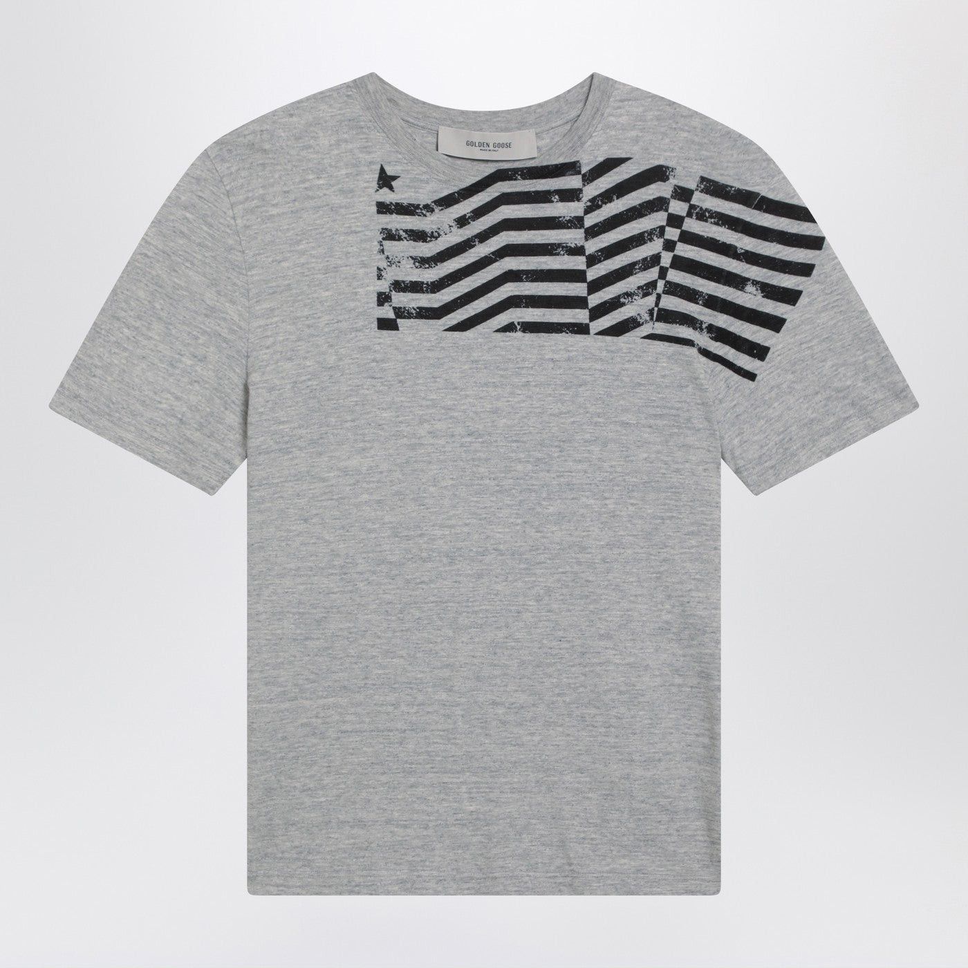 Golden Goose Golden Goose Grey T-Shirt With Logo Print Size XS / US 0-2 / IT 36-38 - 1 Thumbnail