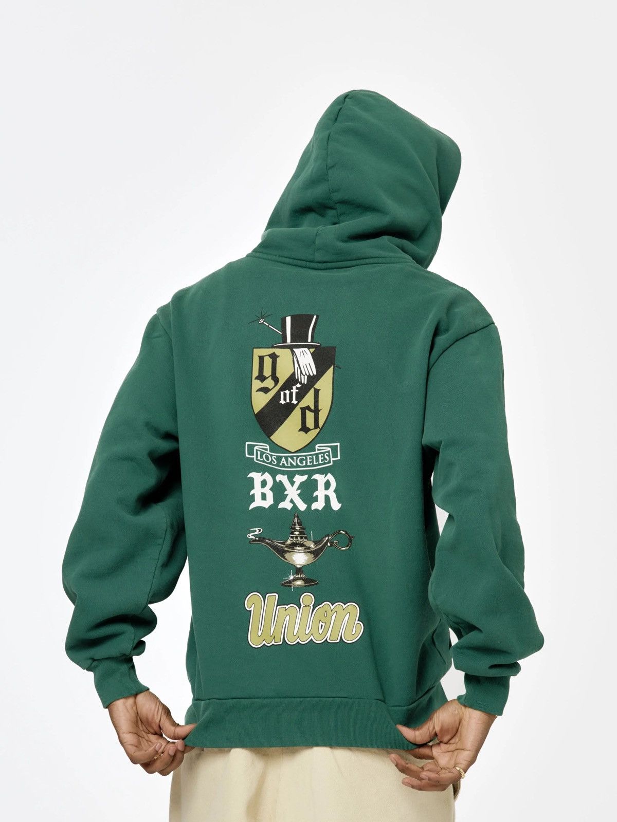 Born X Raised BXR + UNION GENTS OF DESIRE SEAL HOODIE Emerald Green Size US XL / EU 56 / 4 - 1 Thumbnail