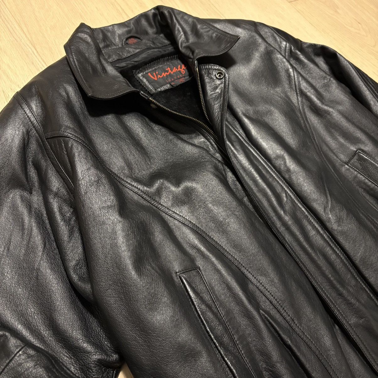 Vintage Vintage leather jacket with Size US XL / EU 56 / 4 - 1 Thumbnail