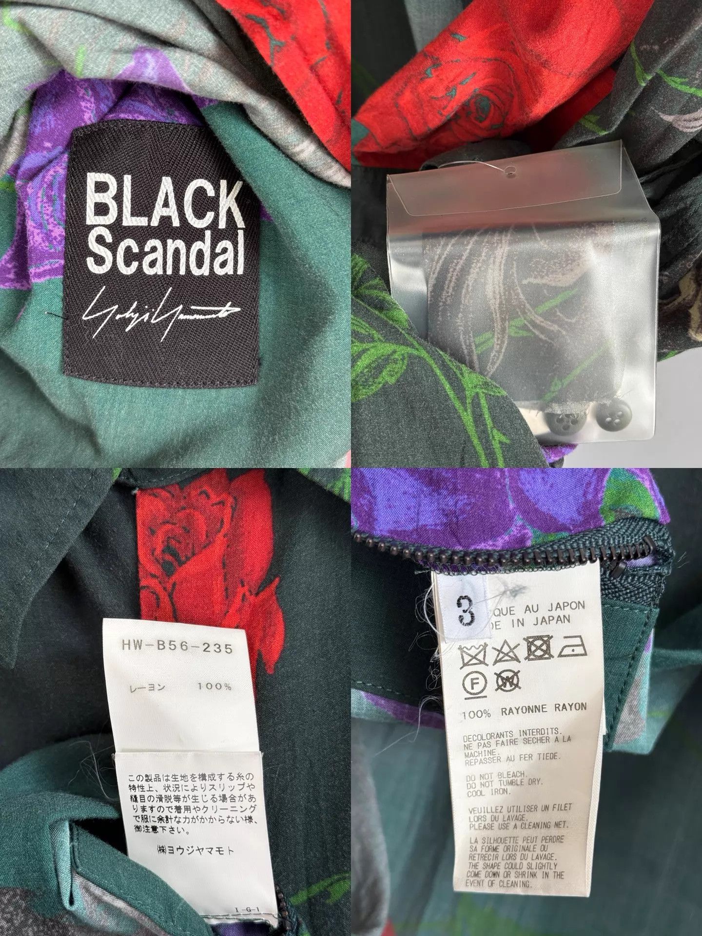 Yohji Yamamoto Yohji Yamamoto 18SS Skeleton Rose Black Long Shirt Size 3 Size US L / EU 52-54 / 3 - 6 Thumbnail