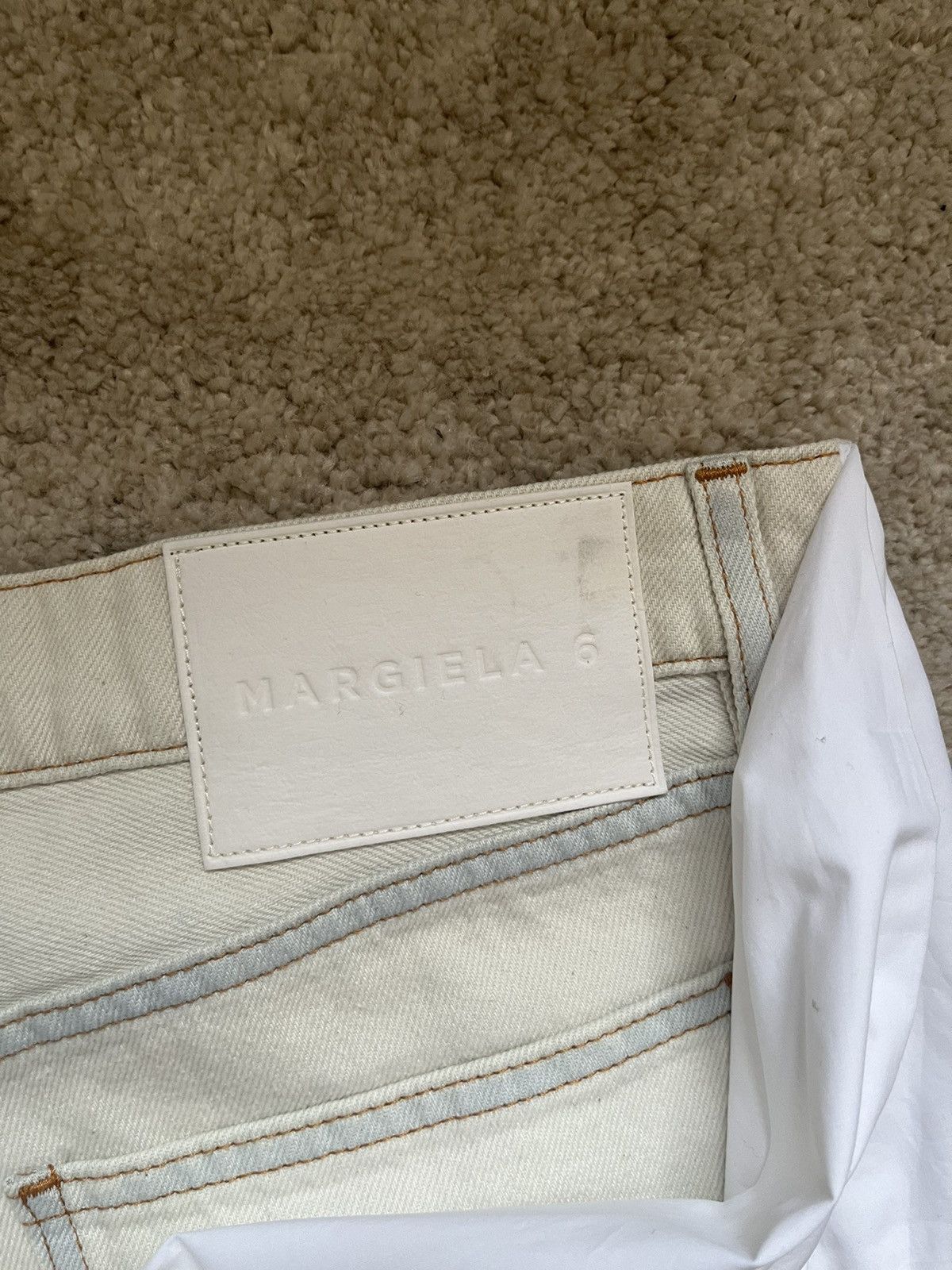 Maison Margiela Jean blanc/crème MM6 Size 28" / US 6 / IT 42 - 10 Thumbnail