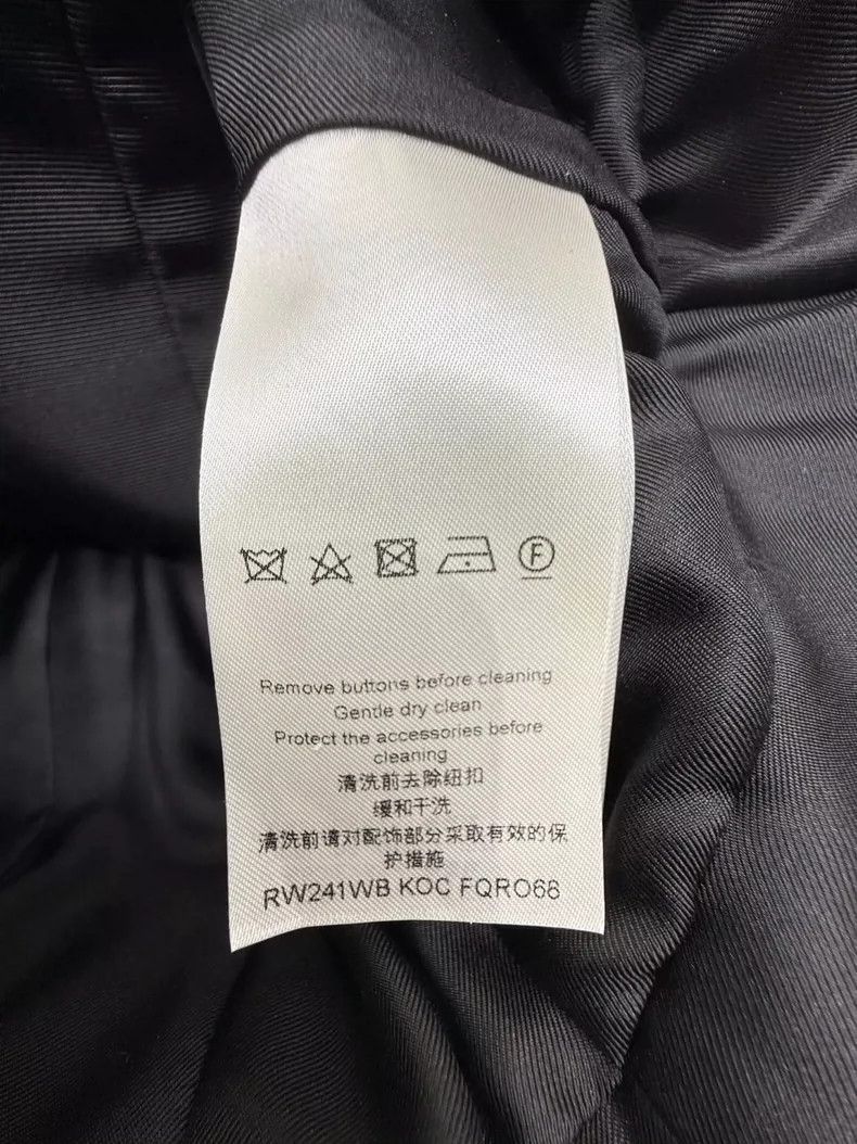 Louis Vuitton LOUIS VUITTON SS24 Black Crew Neck Midi Single Breasted Sle Size XXS / US 00 / IT 34 - 6 Thumbnail