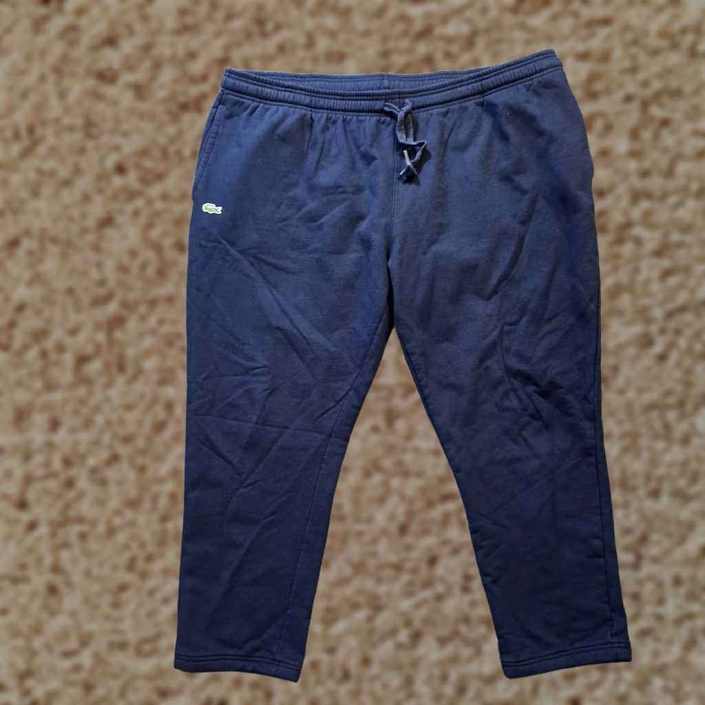 Lacoste Lacoste Sweatpants Womens 4XL Blue Tapered Pull On Casual Jersey Cotton Blend Elastic Waist Size 40" / US 18 - 1 Thumbnail