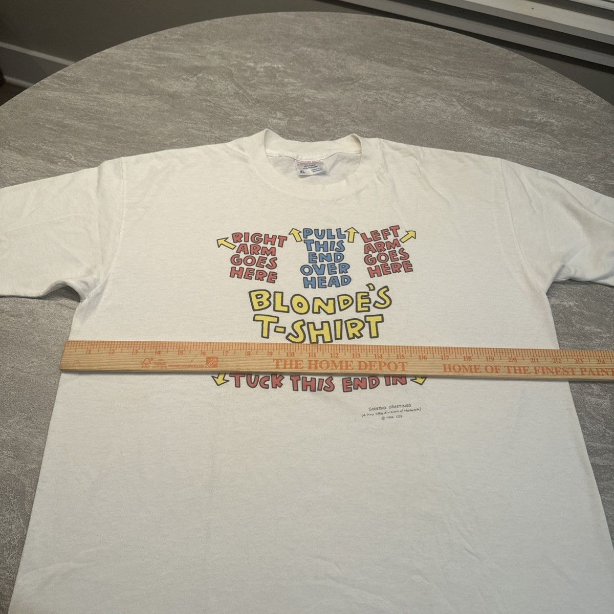Vintage VINTAGE Funny Novelty Shirt Adult Mens XL White For Blondes Size US XL / EU 56 / 4 - 7 Thumbnail