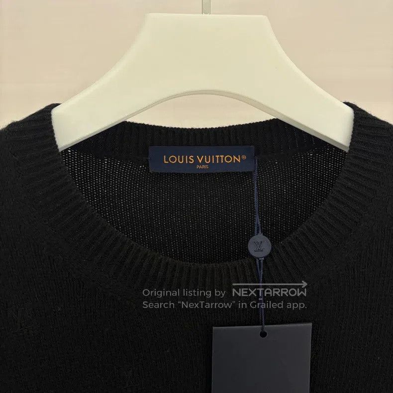 Louis Vuitton Louis Vuitton SS24 Embroidered logo printed sweater Size US XL / EU 56 / 4 - 3 Thumbnail
