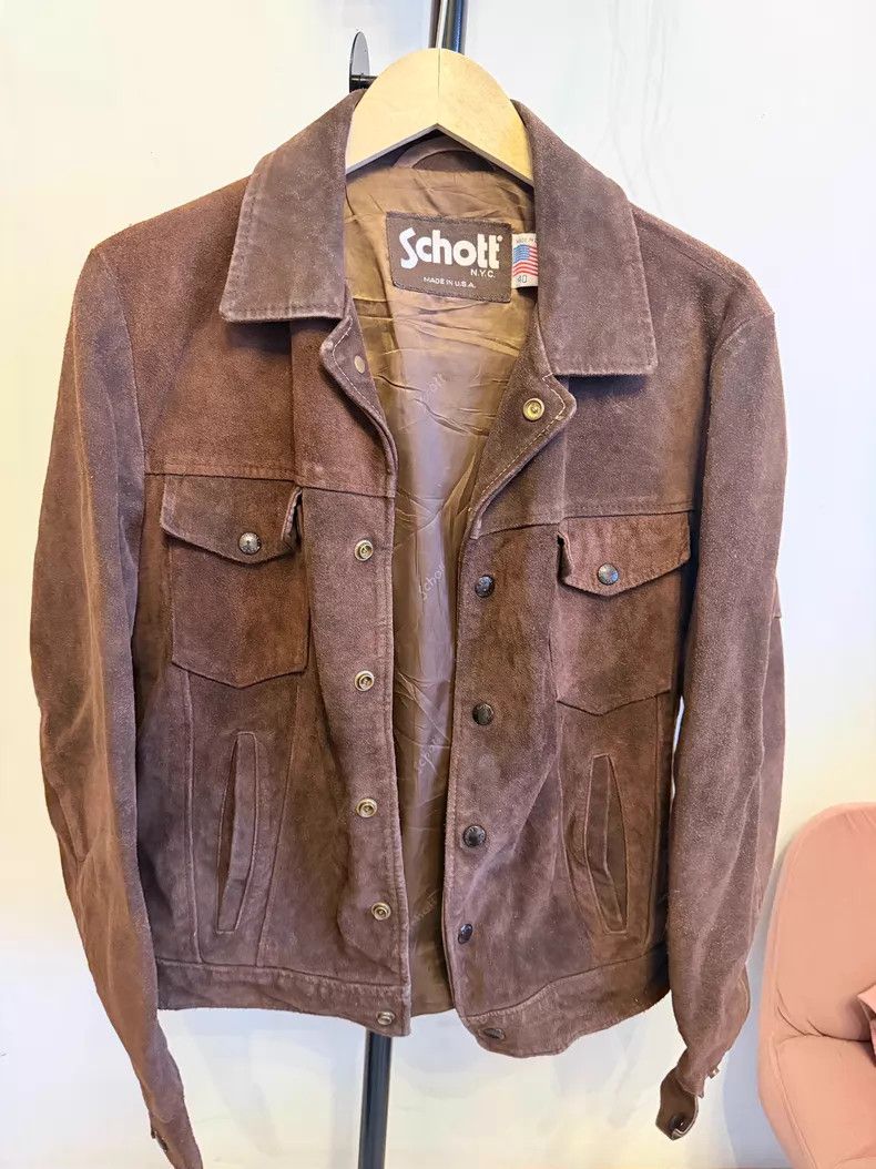 Schott Schott Vintage leather clothes Size US M / EU 48-50 / 2 - 1 Thumbnail