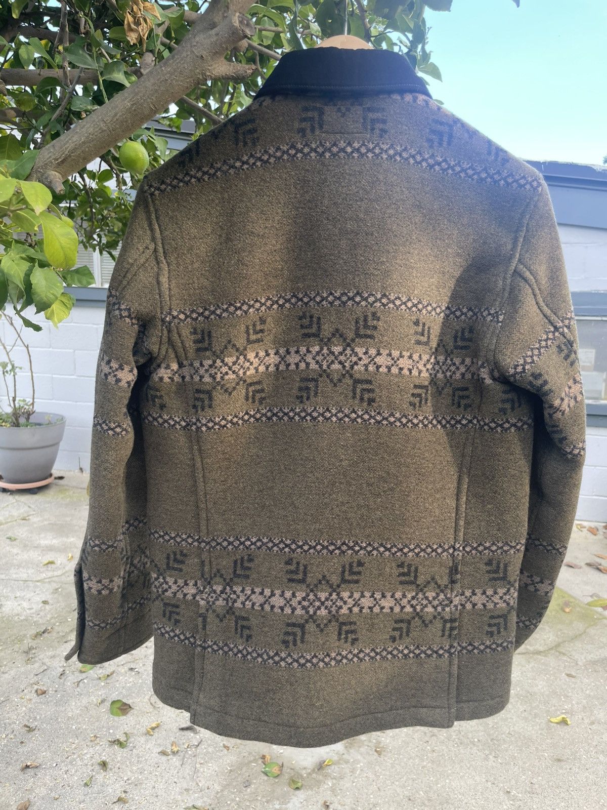 RRL Ralph Lauren RRL Ralph Lauren Western Jacquard Jacket Wool Olive Size US XS / EU 42 / 0 - 6 Thumbnail