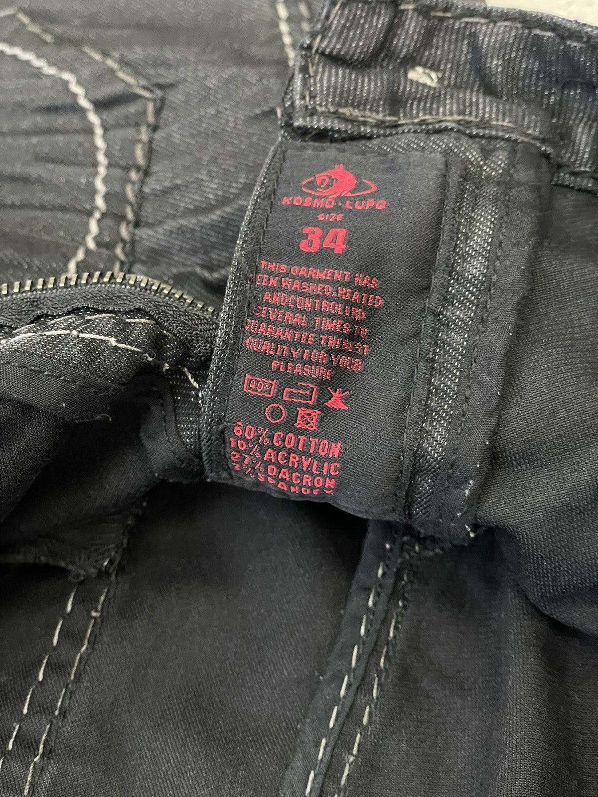 Japanese Brand Rare avant garde cargo cosmo lupo gothic pants jeans y2k Size US 34 / EU 50 - 8 Thumbnail