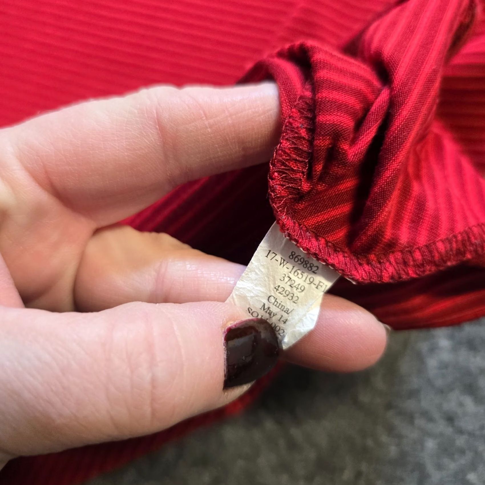 Vintage REI Top Womens Medium Red Orange Stripe Cowl Neck Long Sleeve Stretch Casual Shirt Blouse Womens Regular Crewneck? Size M / US 6-8 / IT 42-44 - 7 Thumbnail