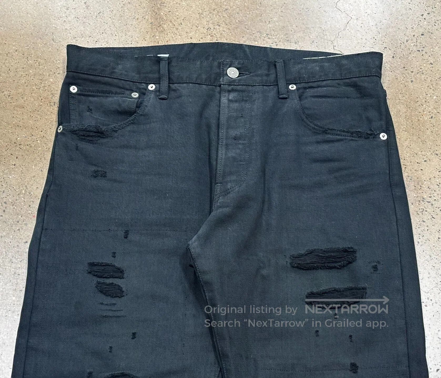 Visvim visvim damaged black jeans W34L30. Size US 34 / EU 50 - 6 Thumbnail