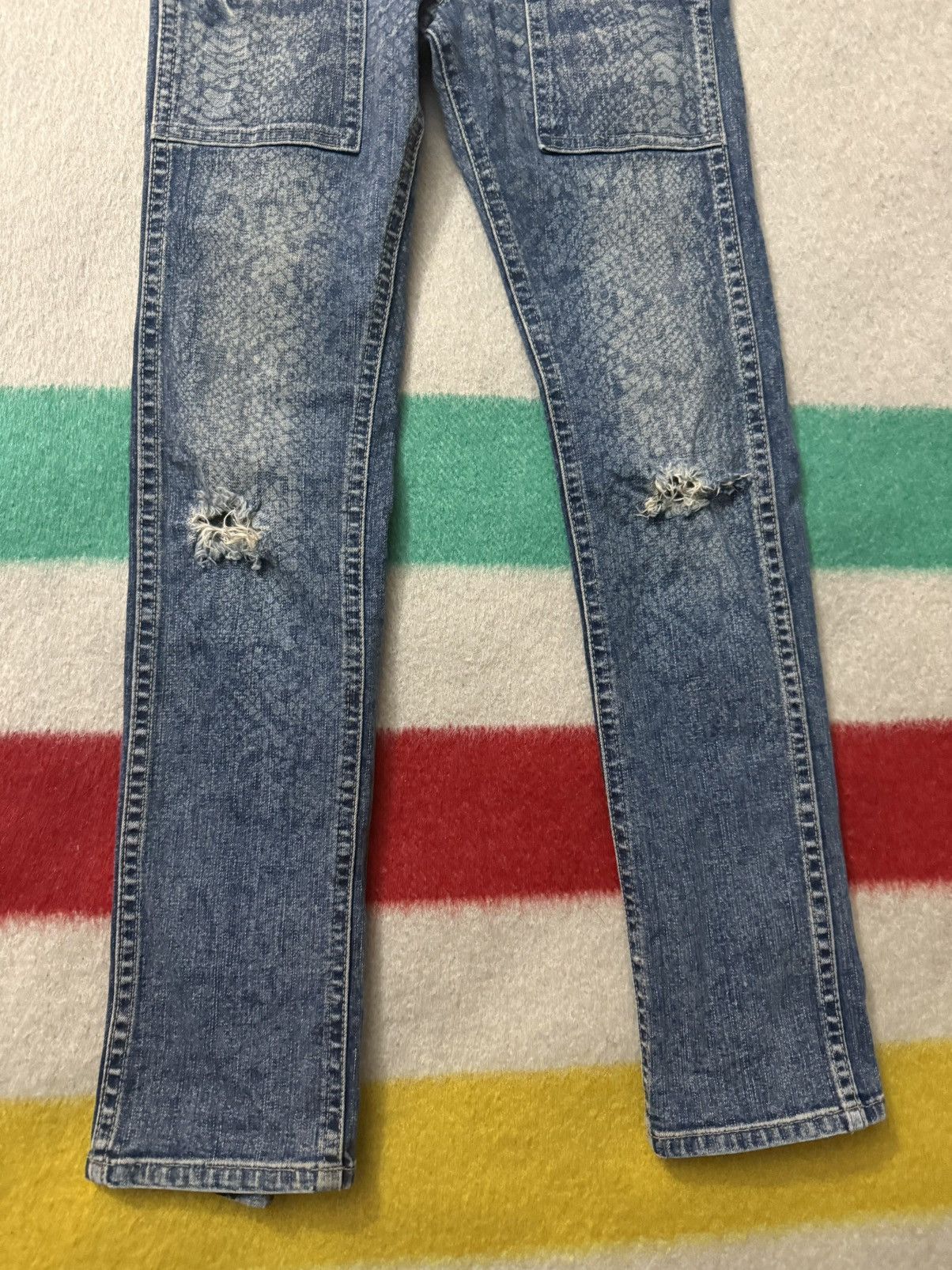 Hysteric Glamour Hysteric Glamour Mini Snakeskin Jeans 24 Waist 25 Inseam Size 24" / US 00 / IT 34 - 6 Thumbnail