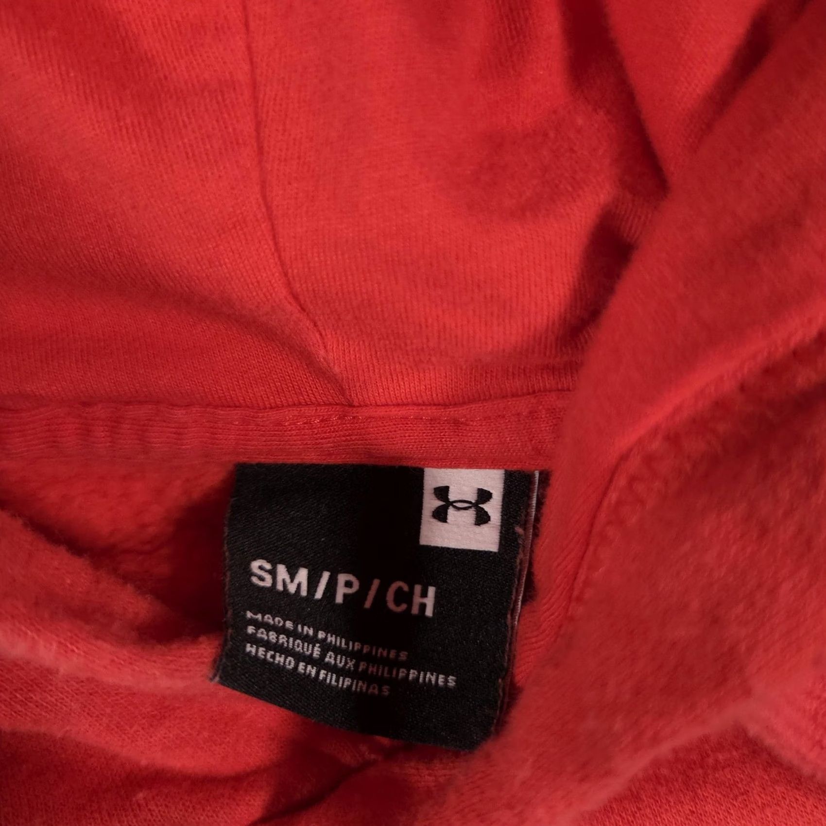 Under Armour Under Armour Hoodie Mens Small Red Fleece Pullover Kangaroo Pocket Raglan UA Size US S / EU 44-46 / 1 - 5 Thumbnail