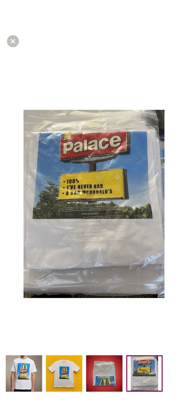 Palace PALACE × McDonald's T-Shirt Limited Edition - White- Small - Size US S / EU 44-46 / 1 - 4 Thumbnail