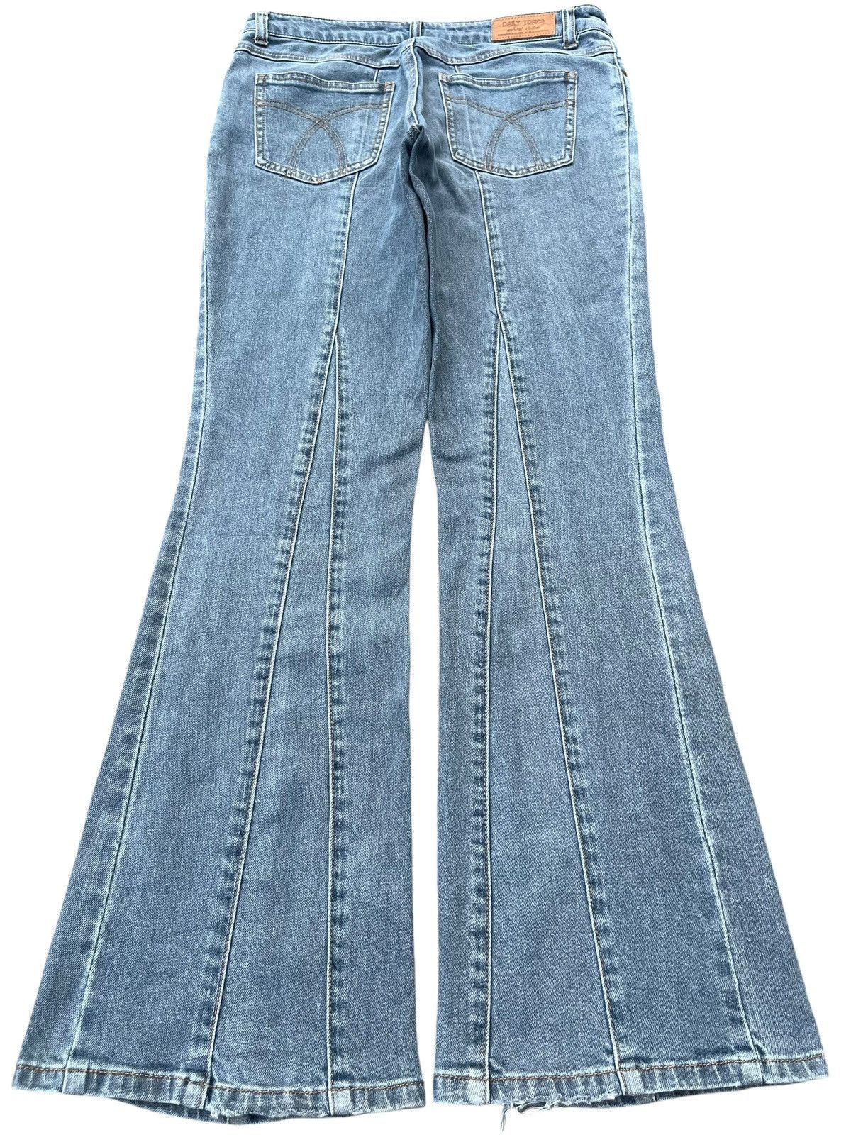 Japanese Brand × Le Grande Bleu (L.G.B.) Vintage Japanese Brand Slender Line Panel Super Flare Jeans Size US 29 - 2 Thumbnail
